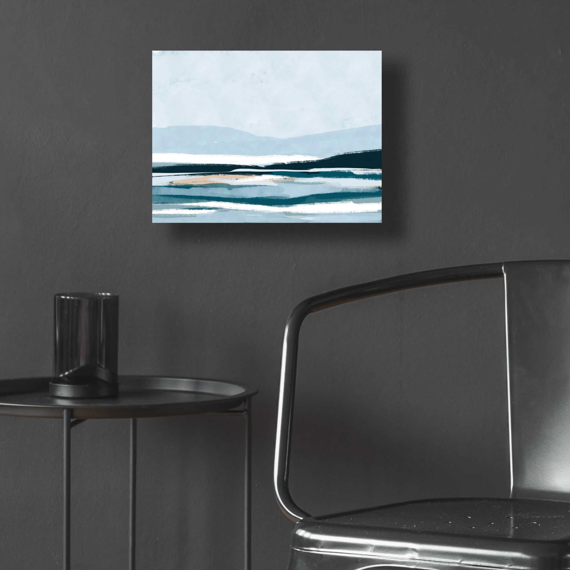 Epic Art 'Coastal Abstract 2' by Christov Art, Acrylic Glass Wall Art,16x12