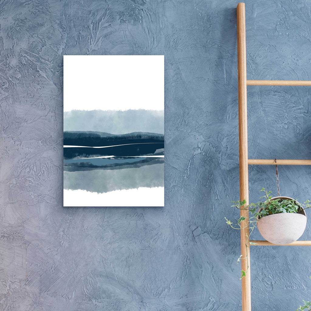 Coastal Abstract 4 by Christov Art - 16x24 acrylic wall art in a room