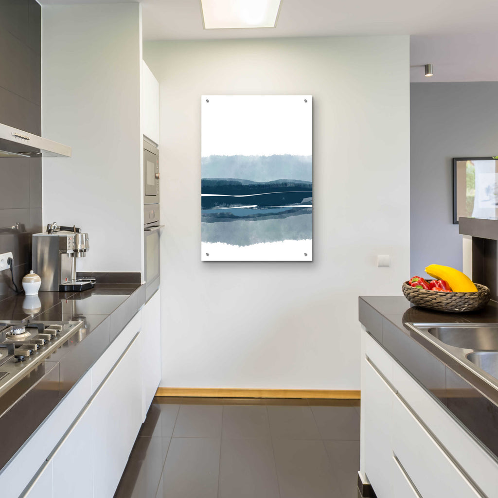 Coastal Abstract 4 by Christov Art - 24x36 acrylic wall art in a room