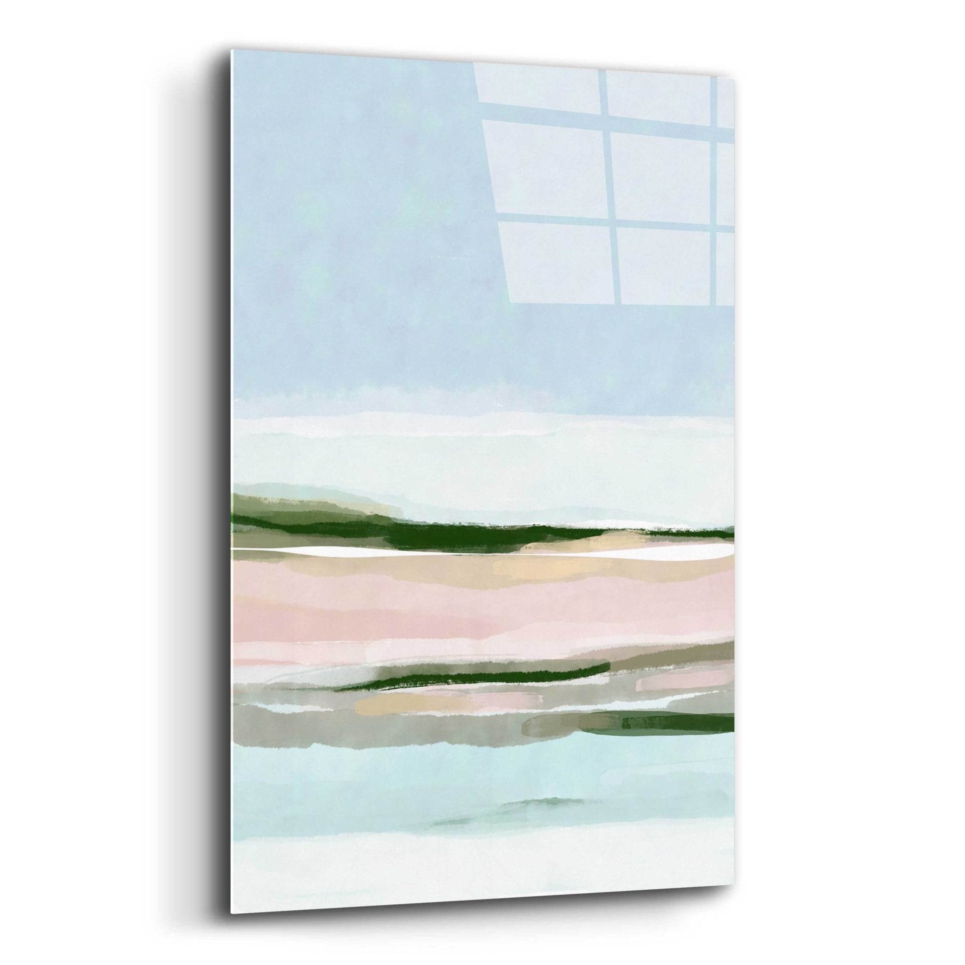 Epic Art 'Coastal Abstract 9' by Christov Art, Acrylic Glass Wall Art,12x16