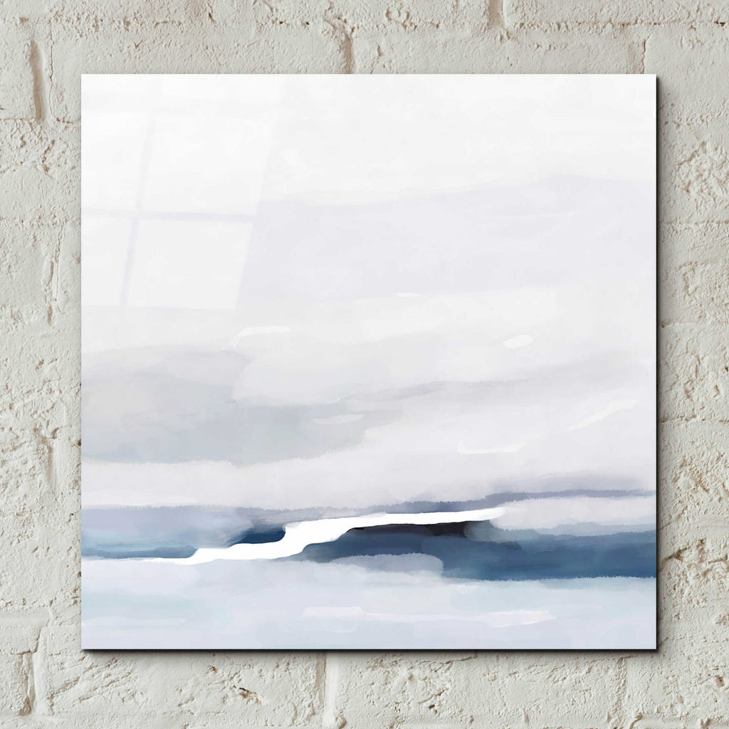 Coastal Abstract by Christov Art - 12x12 acrylic wall art in a room