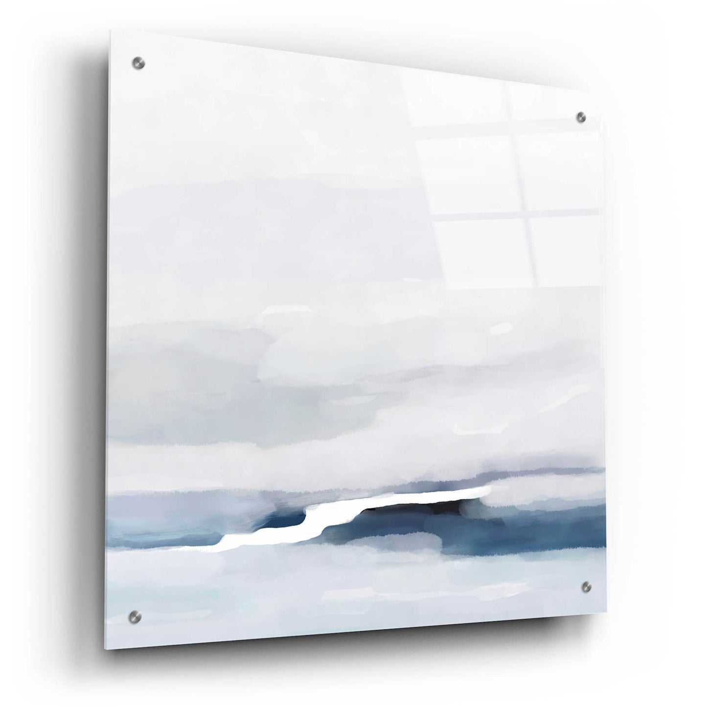 Epic Art 'Coastal Abstract' by Christov Art, Acrylic Glass Wall Art,24x24