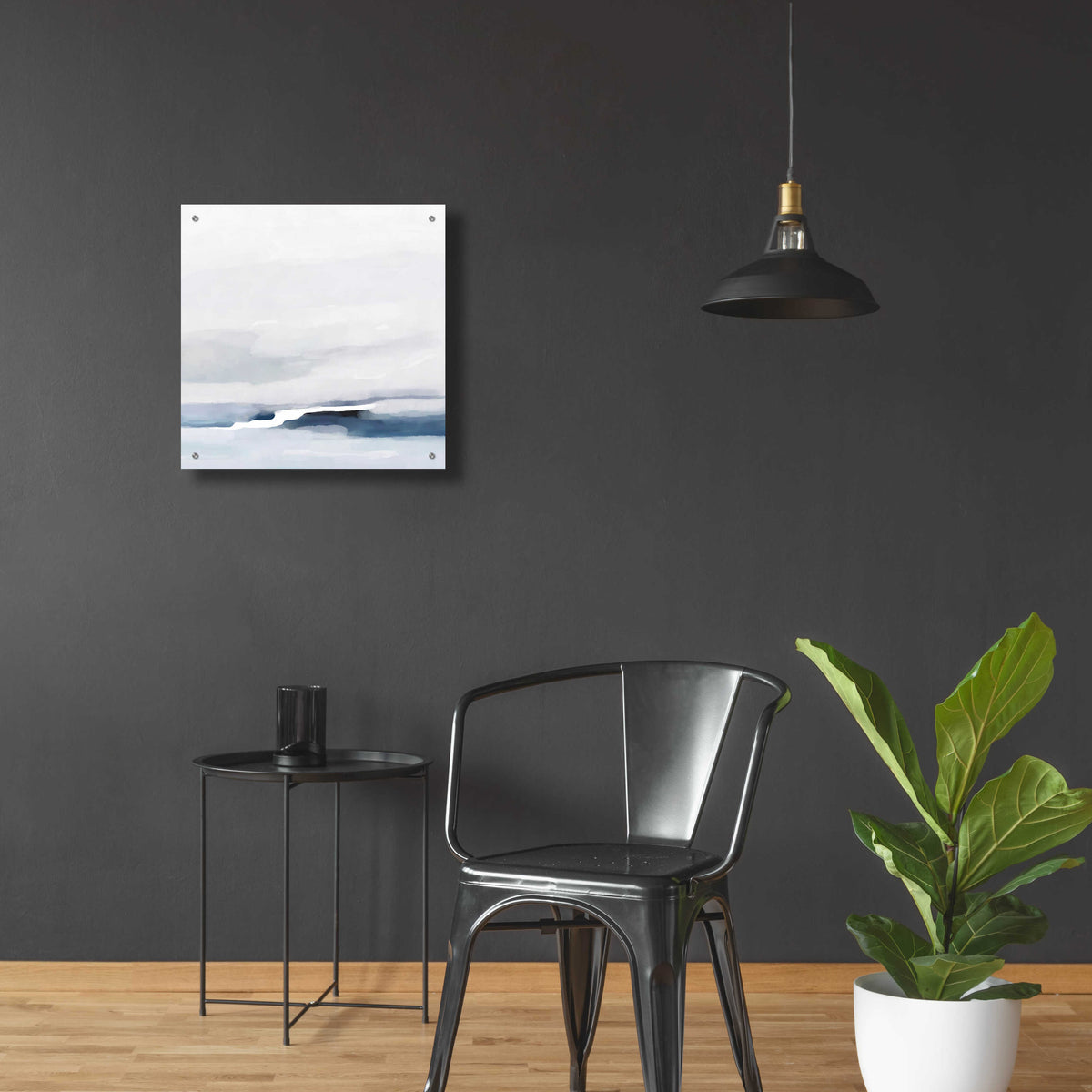 Coastal Abstract by Christov Art - 24x24 acrylic wall art in a room