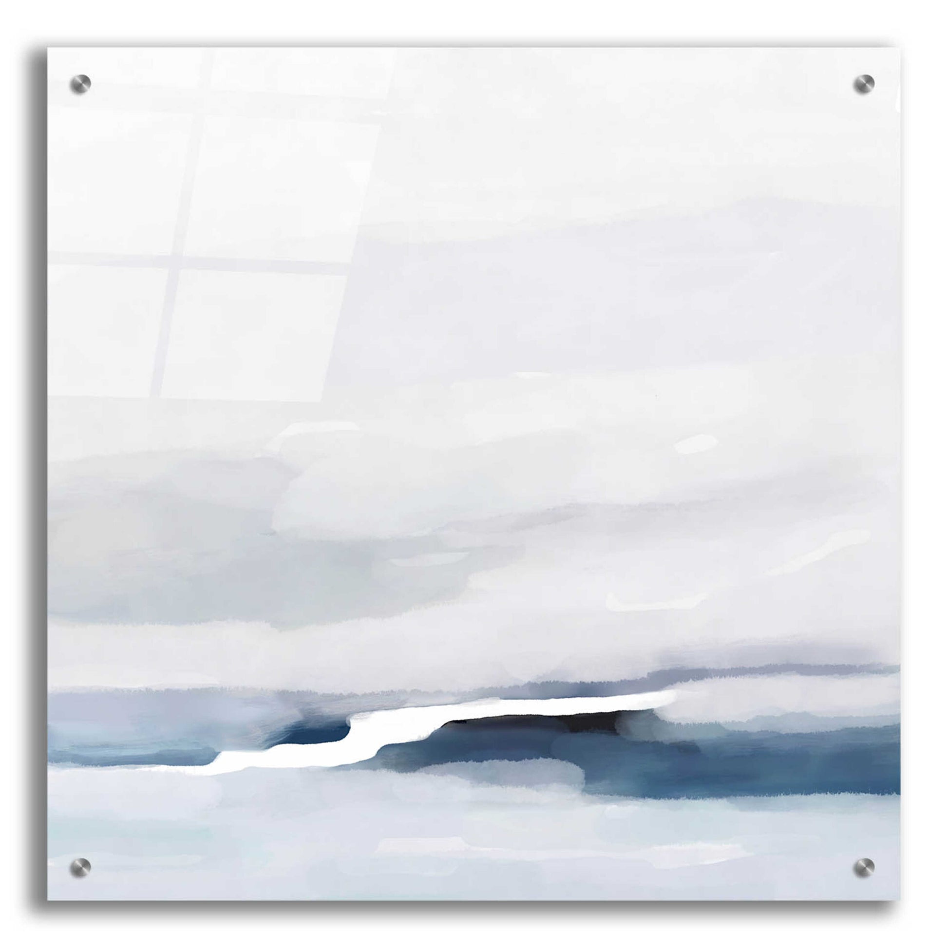 Epic Art 'Coastal Abstract' by Christov Art, Acrylic Glass Wall Art,24x24