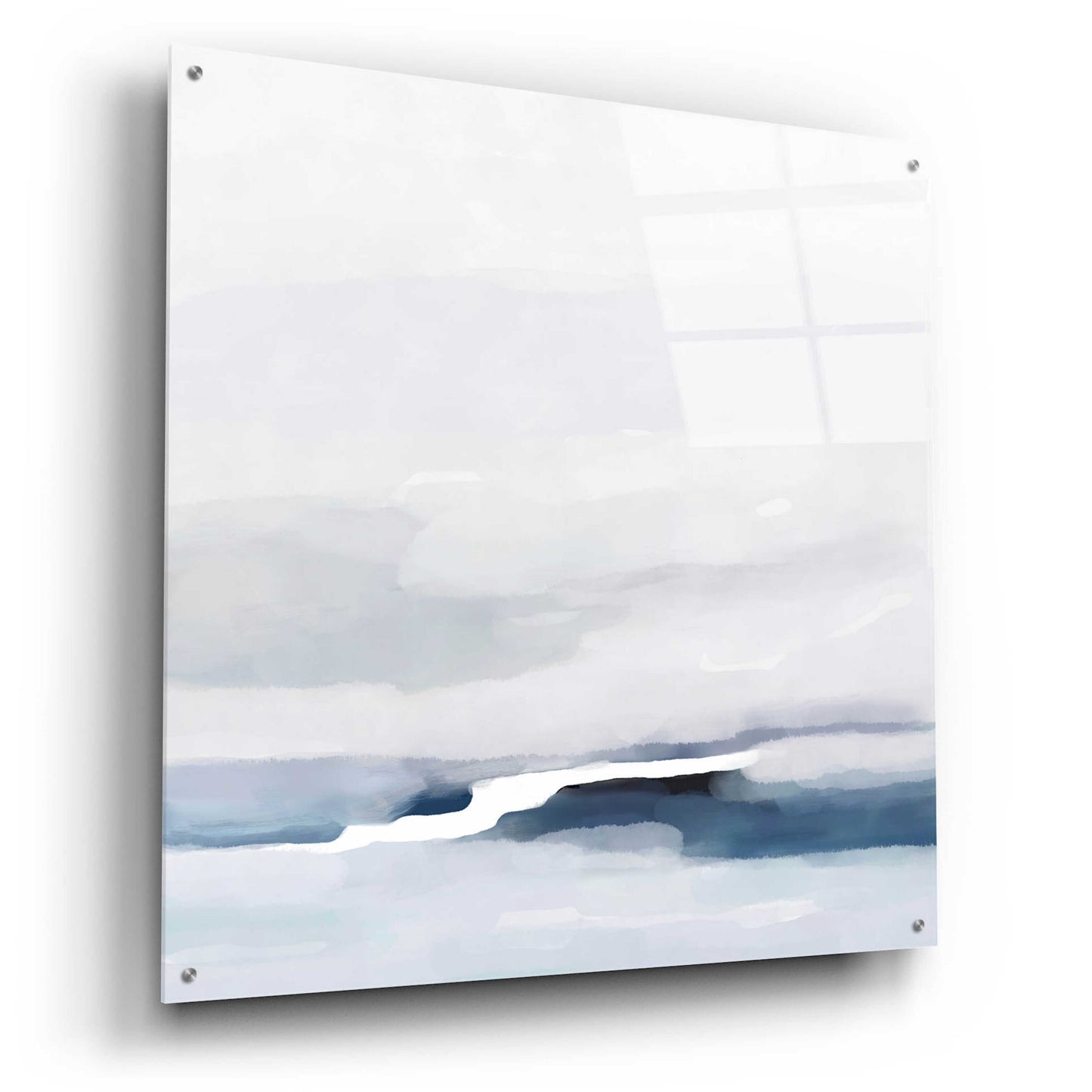 Epic Art 'Coastal Abstract' by Christov Art, Acrylic Glass Wall Art,36x36