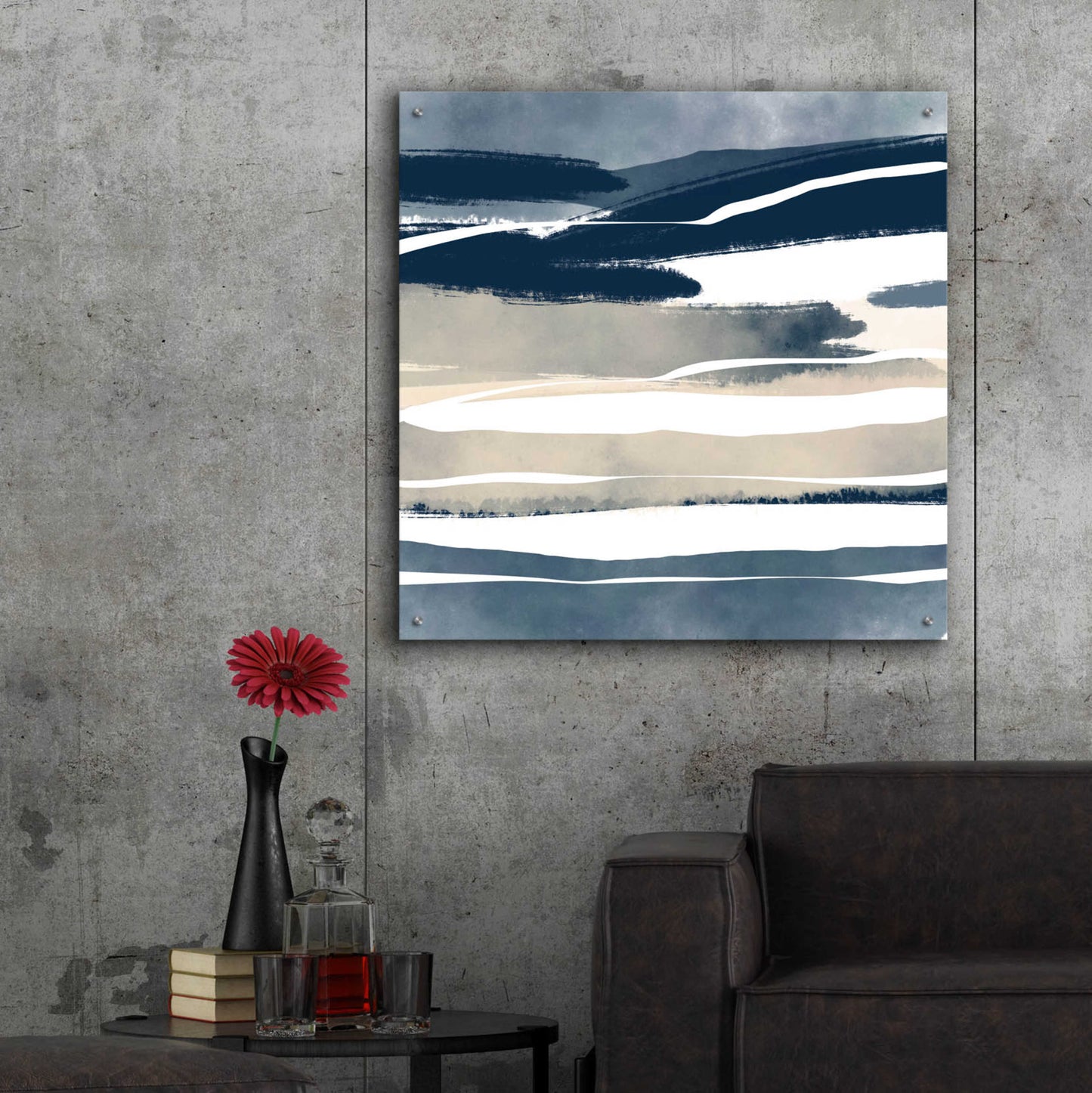 Epic Art 'Coastal Dream 1' by Christov Art, Acrylic Glass Wall Art,36x36