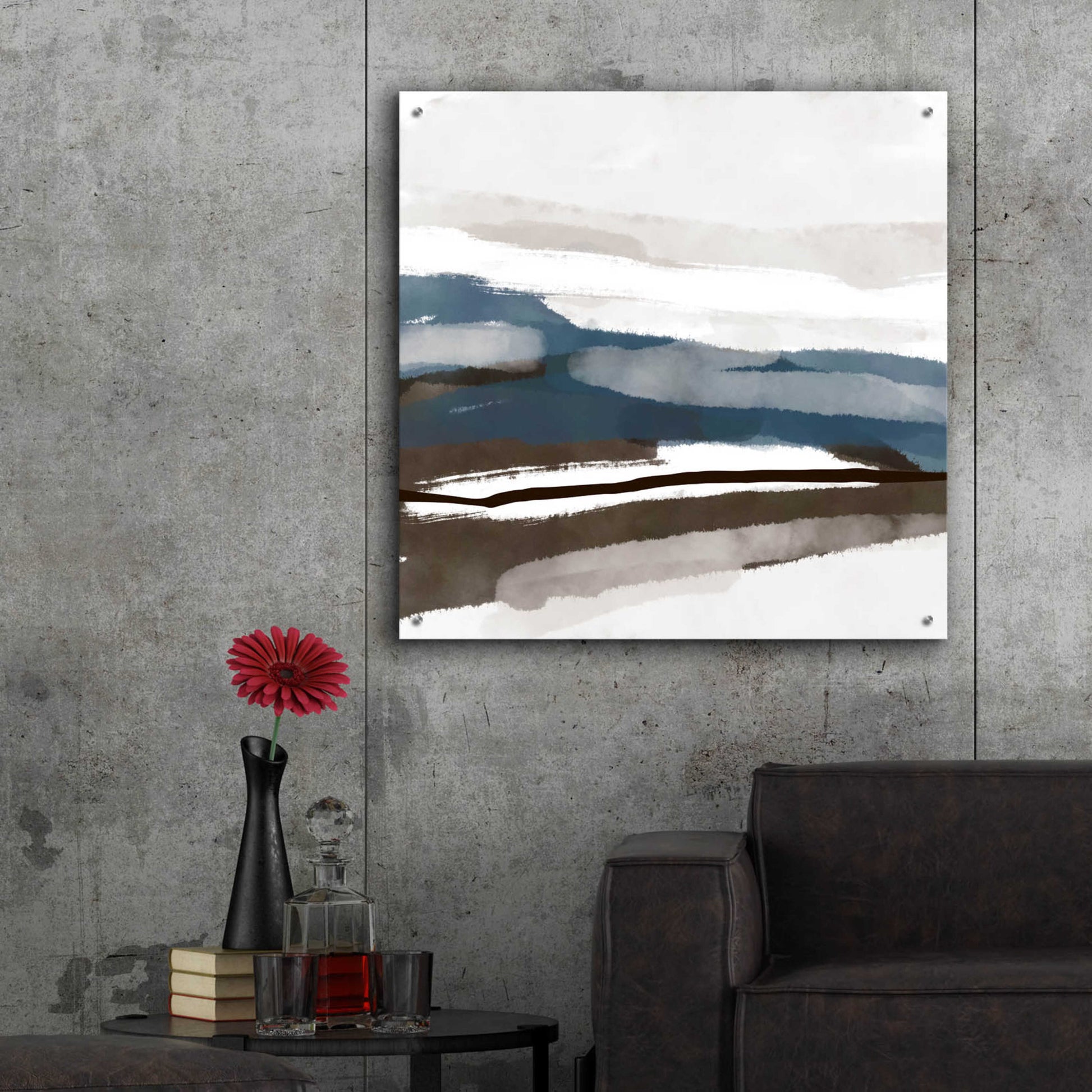 Epic Art 'Coastal Dream 3' by Christov Art, Acrylic Glass Wall Art,36x36