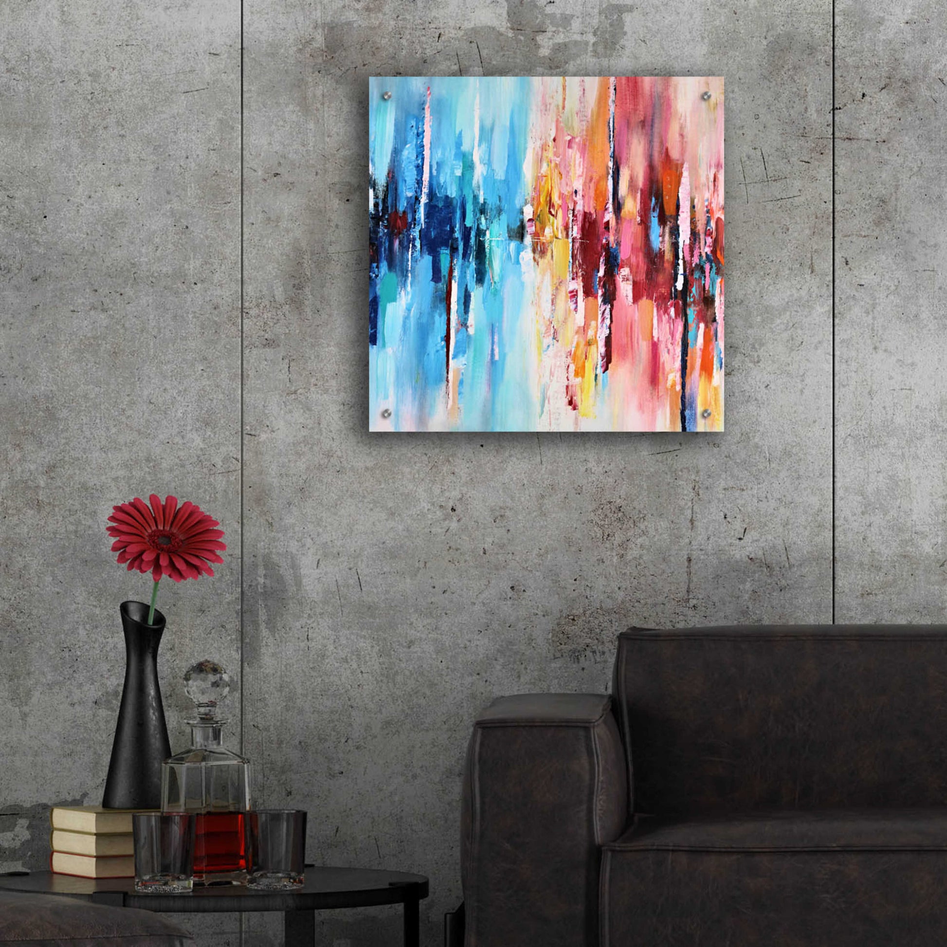 Epic Art 'Contrast' by Christov Art, Acrylic Glass Wall Art,24x24