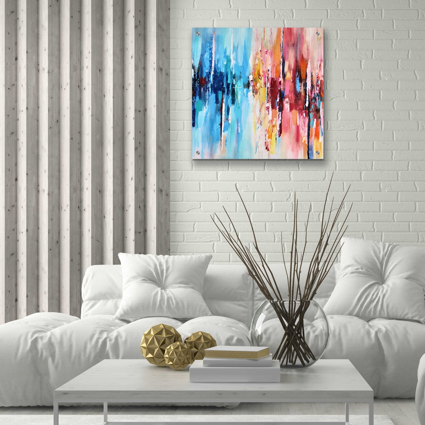 Epic Art 'Contrast' by Christov Art, Acrylic Glass Wall Art,24x24