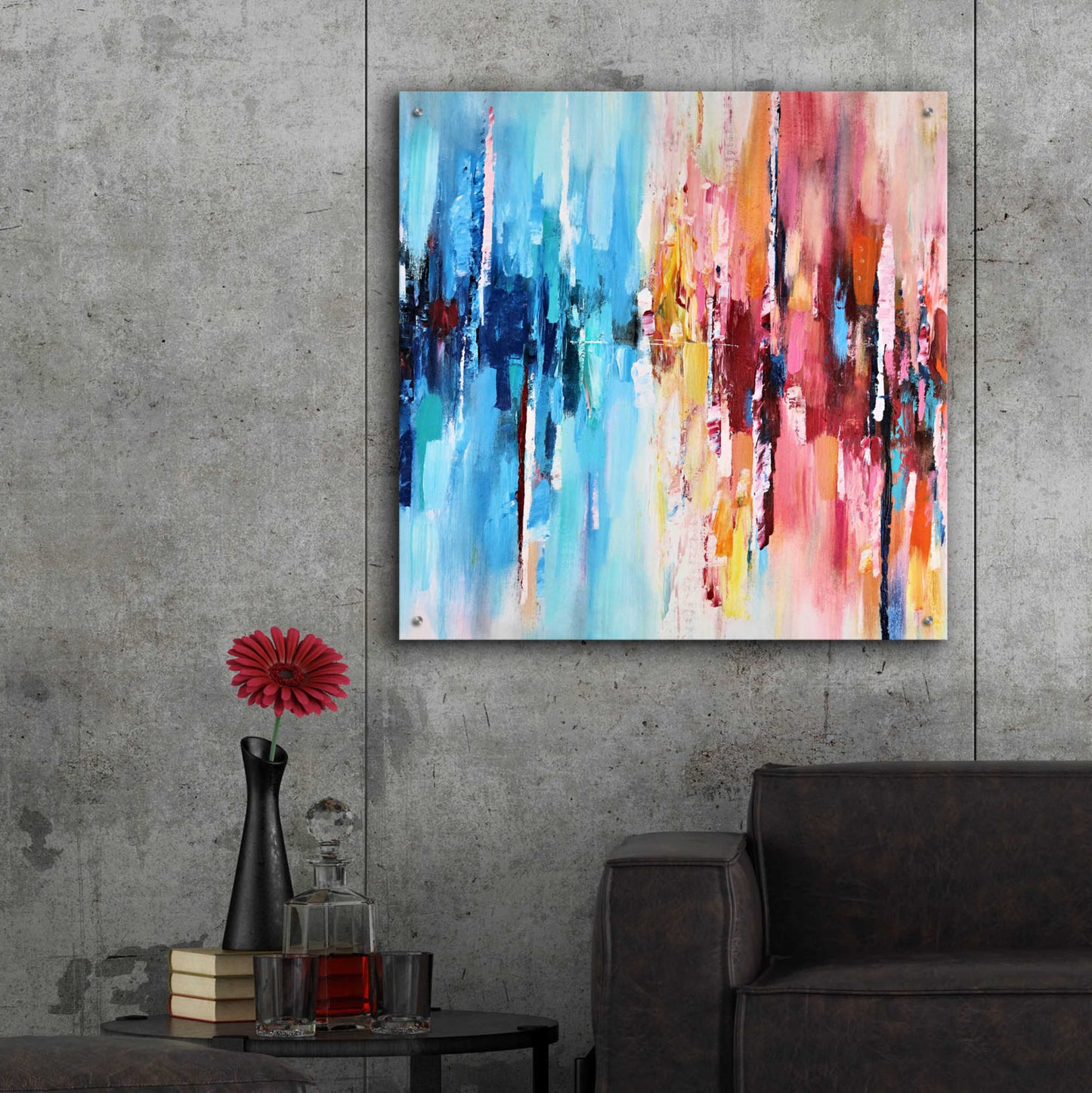 Epic Art 'Contrast' by Christov Art, Acrylic Glass Wall Art,36x36