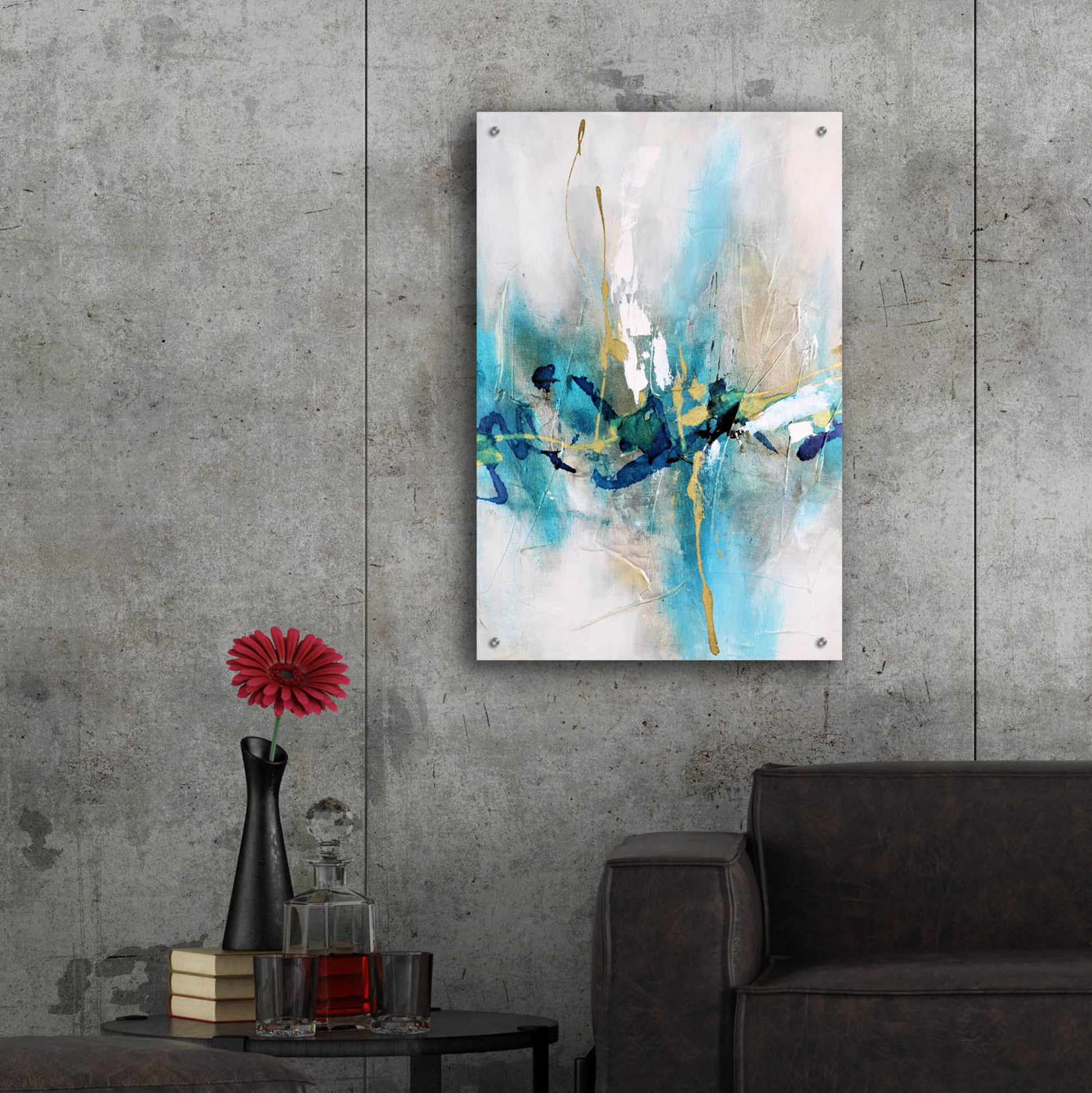 Epic Art 'Expression 1' by Christov Art, Acrylic Glass Wall Art,24x36