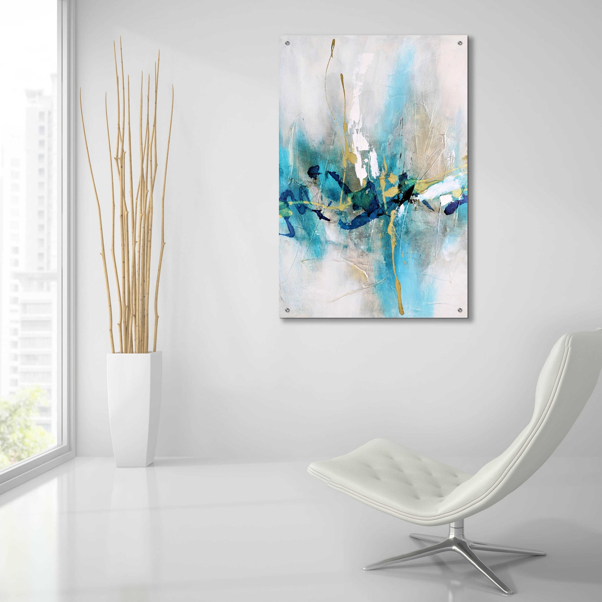 Epic Art 'Expression 1' by Christov Art, Acrylic Glass Wall Art,24x36