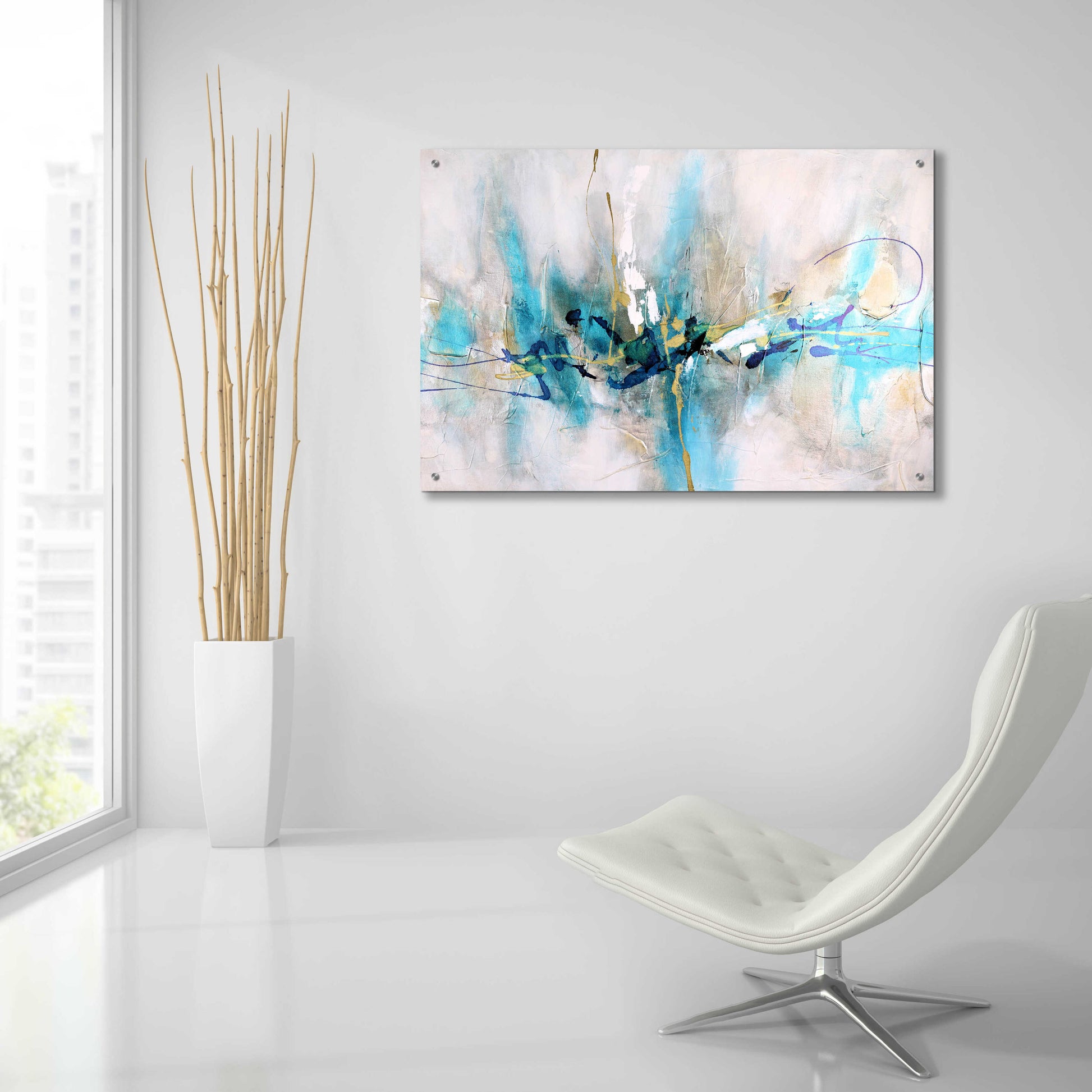 Epic Art 'Expression' by Christov Art, Acrylic Glass Wall Art,36x24