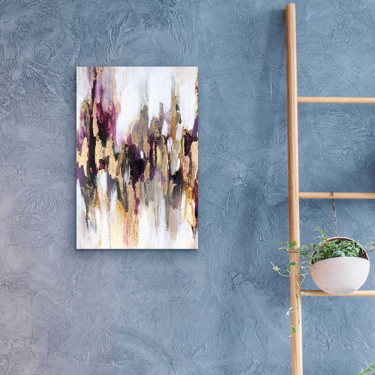 Gleaming Gold by Christov Art - 16x24 acrylic wall art in a room