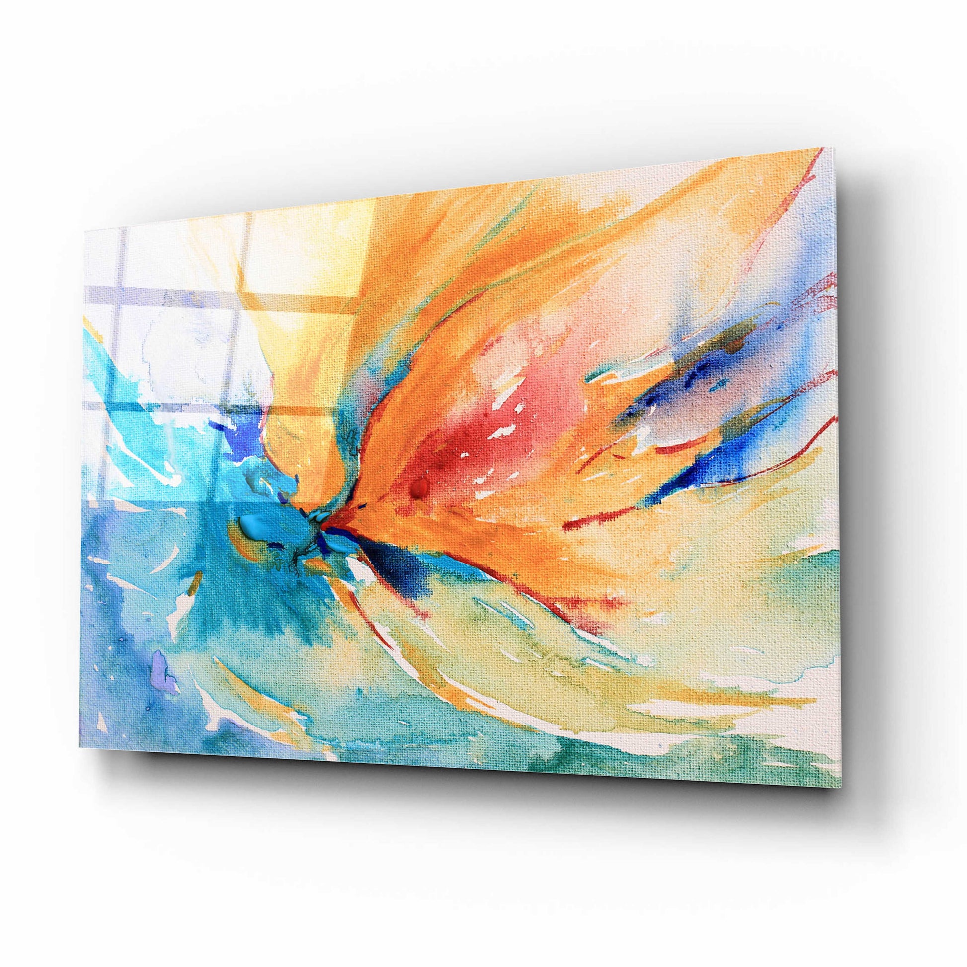 Epic Art 'Happiness' by Christov Art, Acrylic Glass Wall Art,16x12