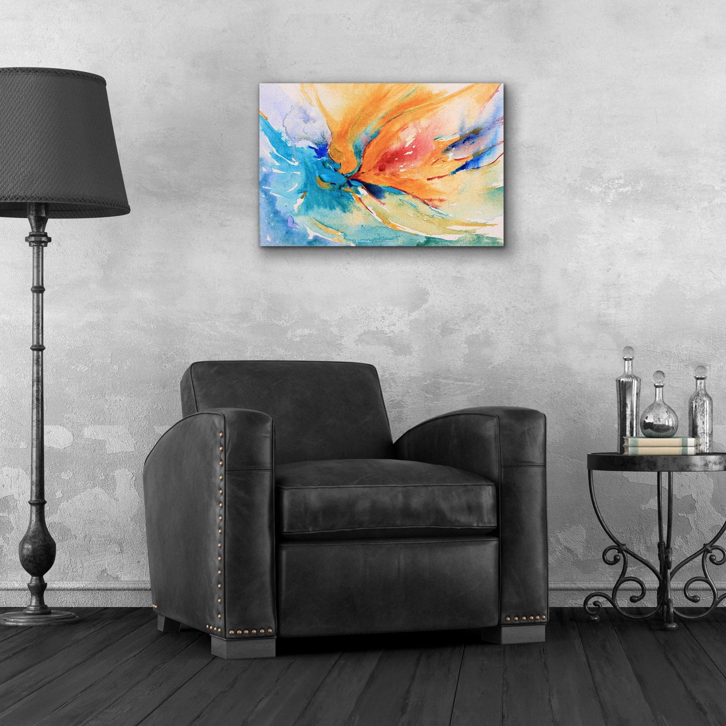 Epic Art 'Happiness' by Christov Art, Acrylic Glass Wall Art,24x16