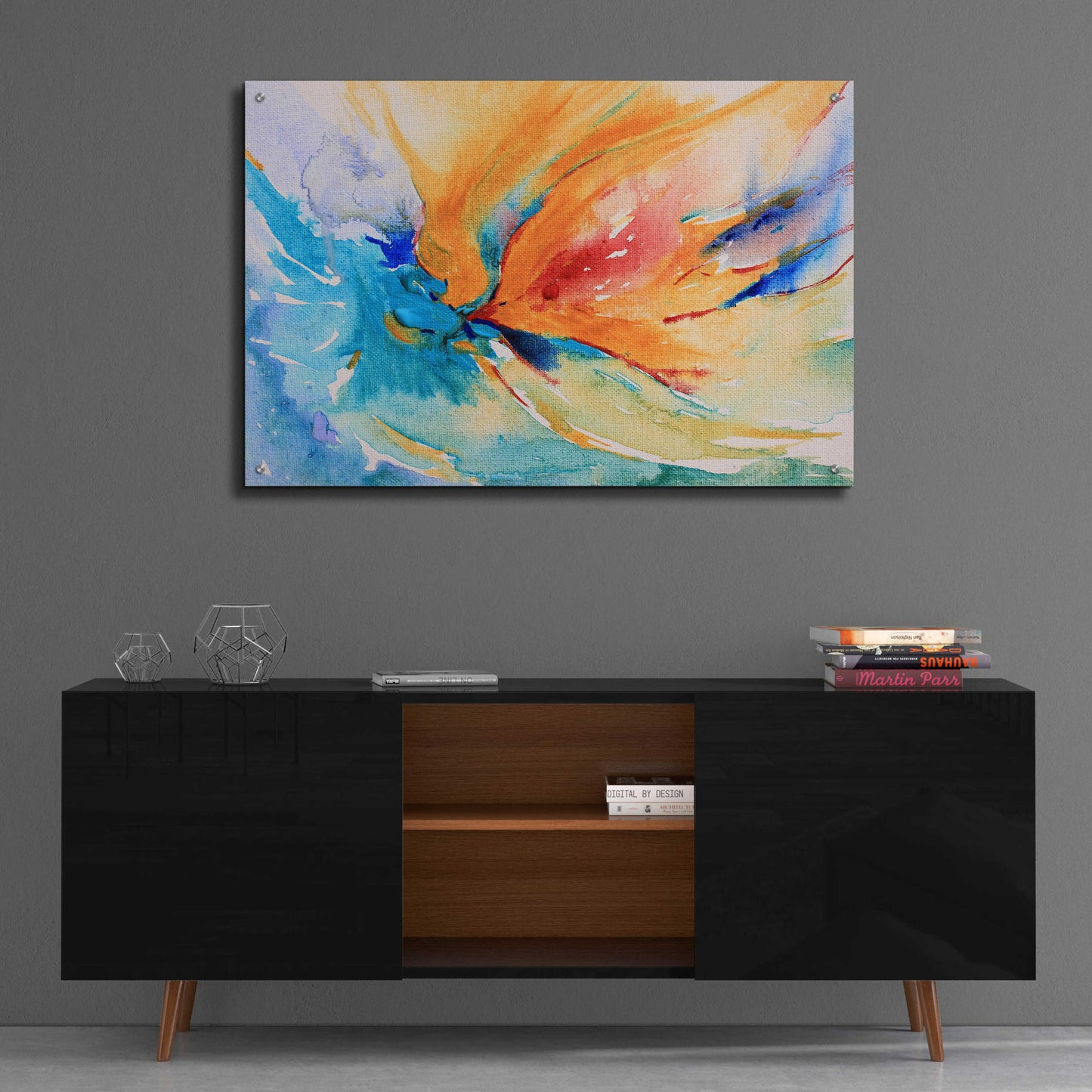 Epic Art 'Happiness' by Christov Art, Acrylic Glass Wall Art,36x24