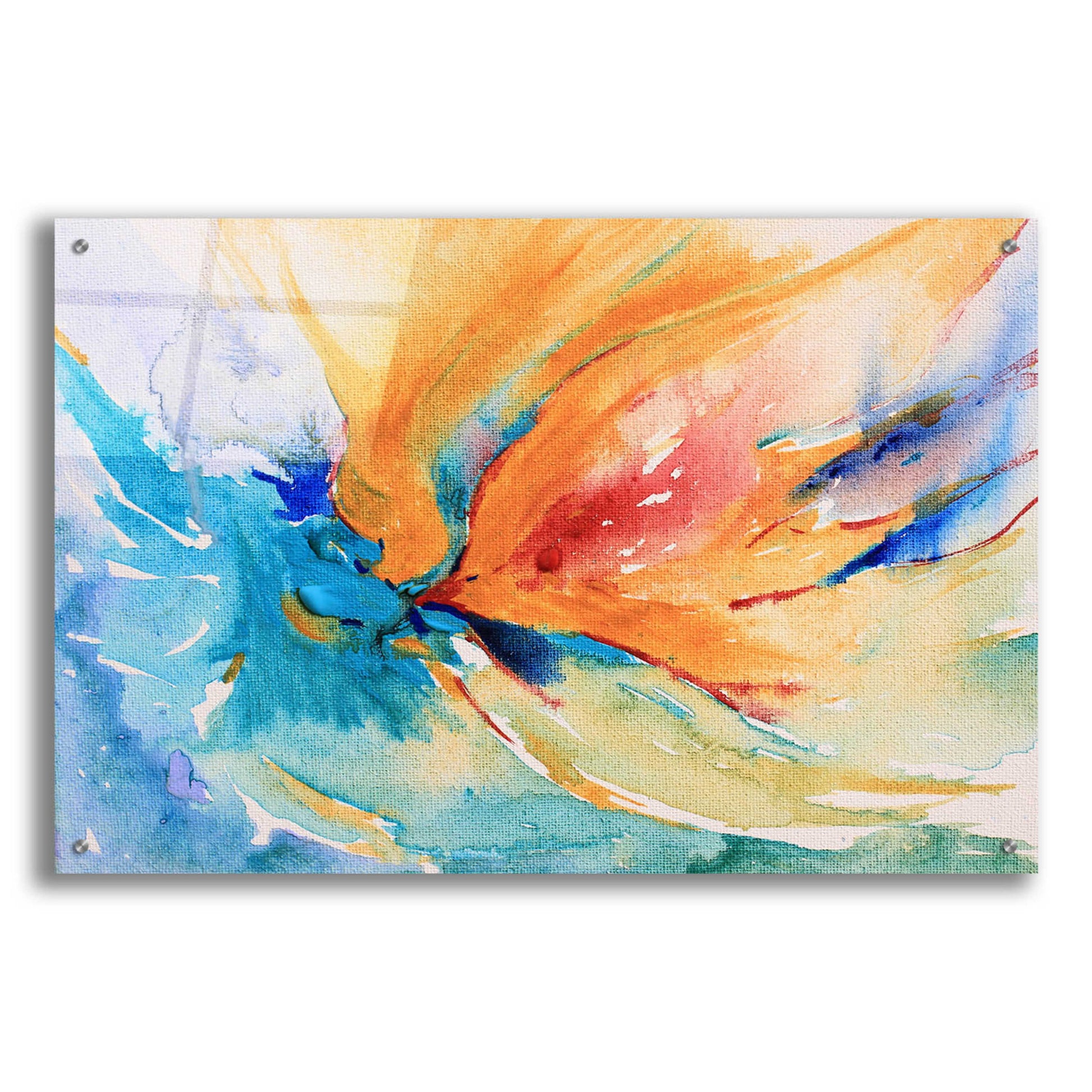 Epic Art 'Happiness' by Christov Art, Acrylic Glass Wall Art,36x24