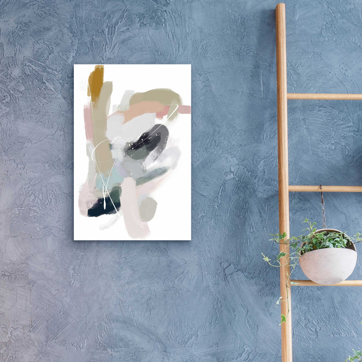 Intuitive 3 by Christov Art - 16x24 acrylic wall art in a room