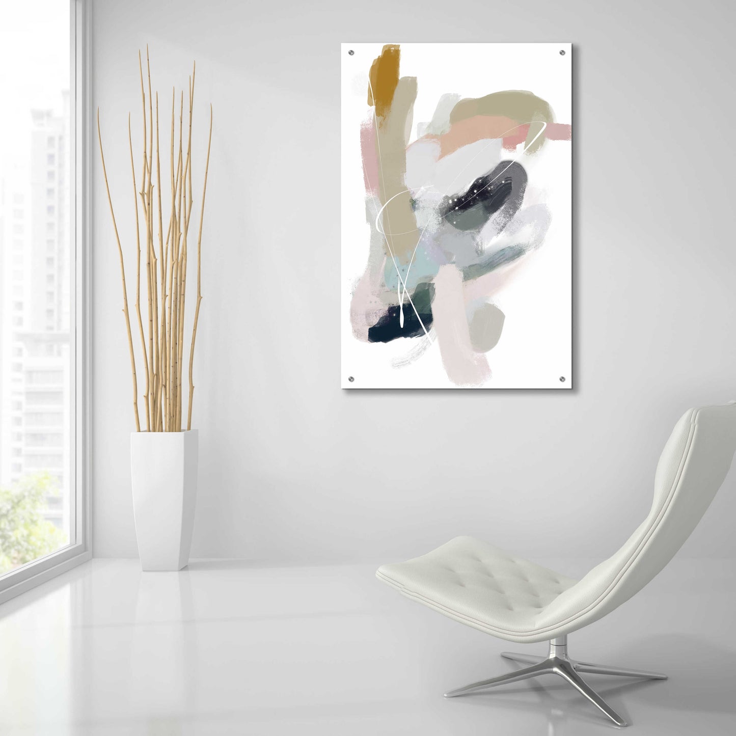 Epic Art 'Intuitive 3' by Christov Art, Acrylic Glass Wall Art,24x36