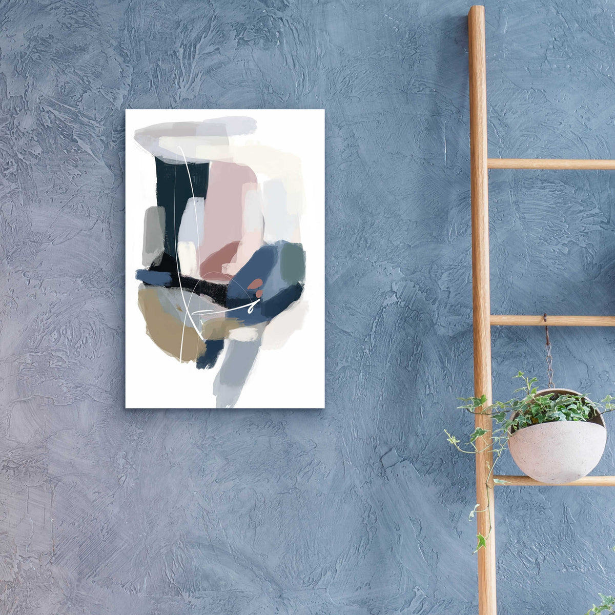 Intuitive 4 by Christov Art - 16x24 acrylic wall art in a room