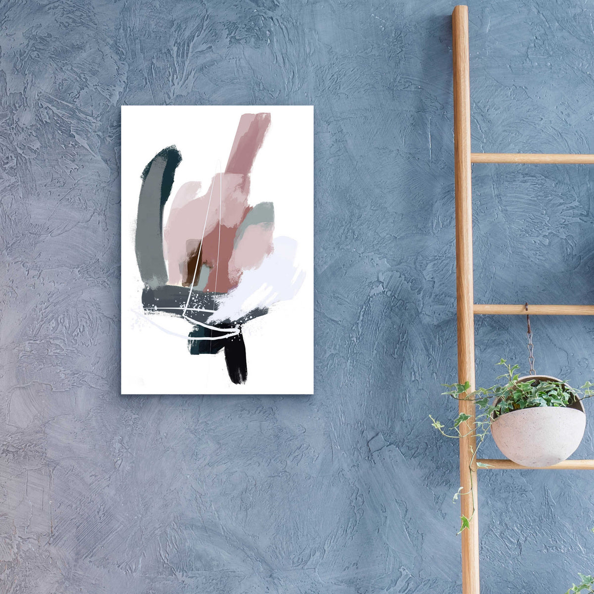 Intuitive 5 by Christov Art - 16x24 acrylic wall art in a room