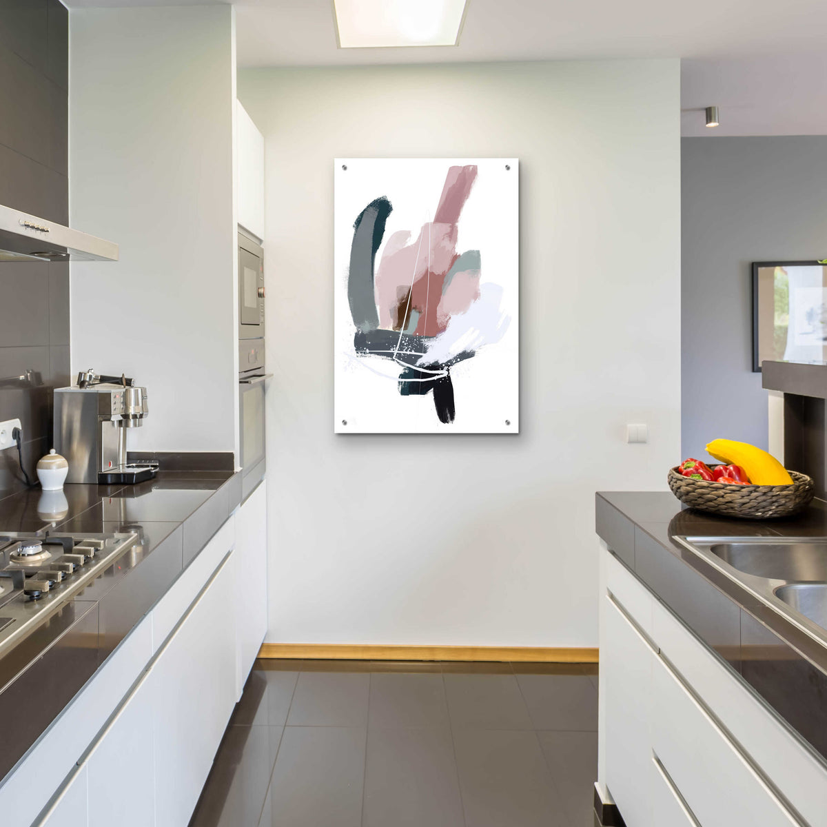 Intuitive 5 by Christov Art - 24x36 acrylic wall art in a room