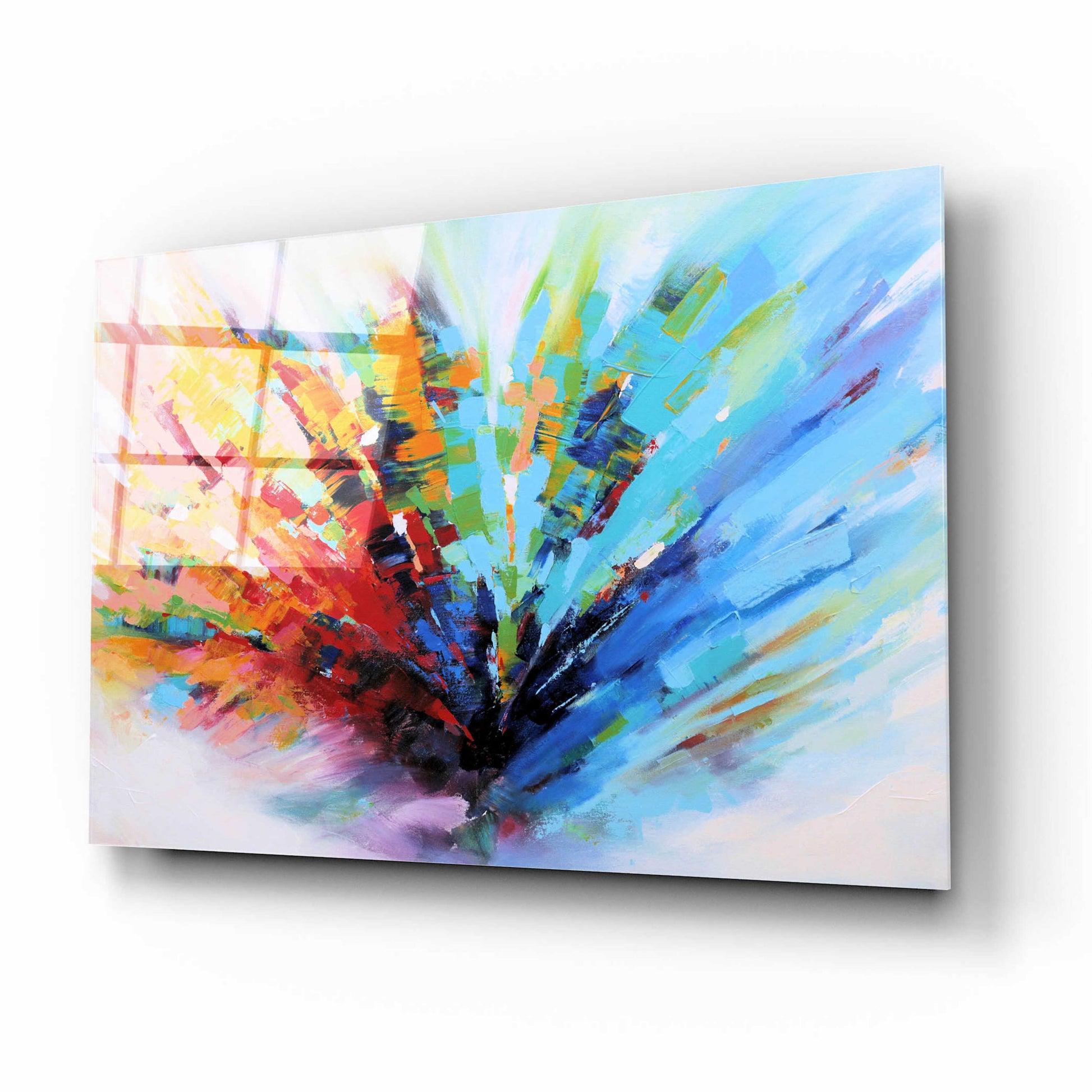 Epic Art 'Positive Vibes' by Christov Art, Acrylic Glass Wall Art,16x12