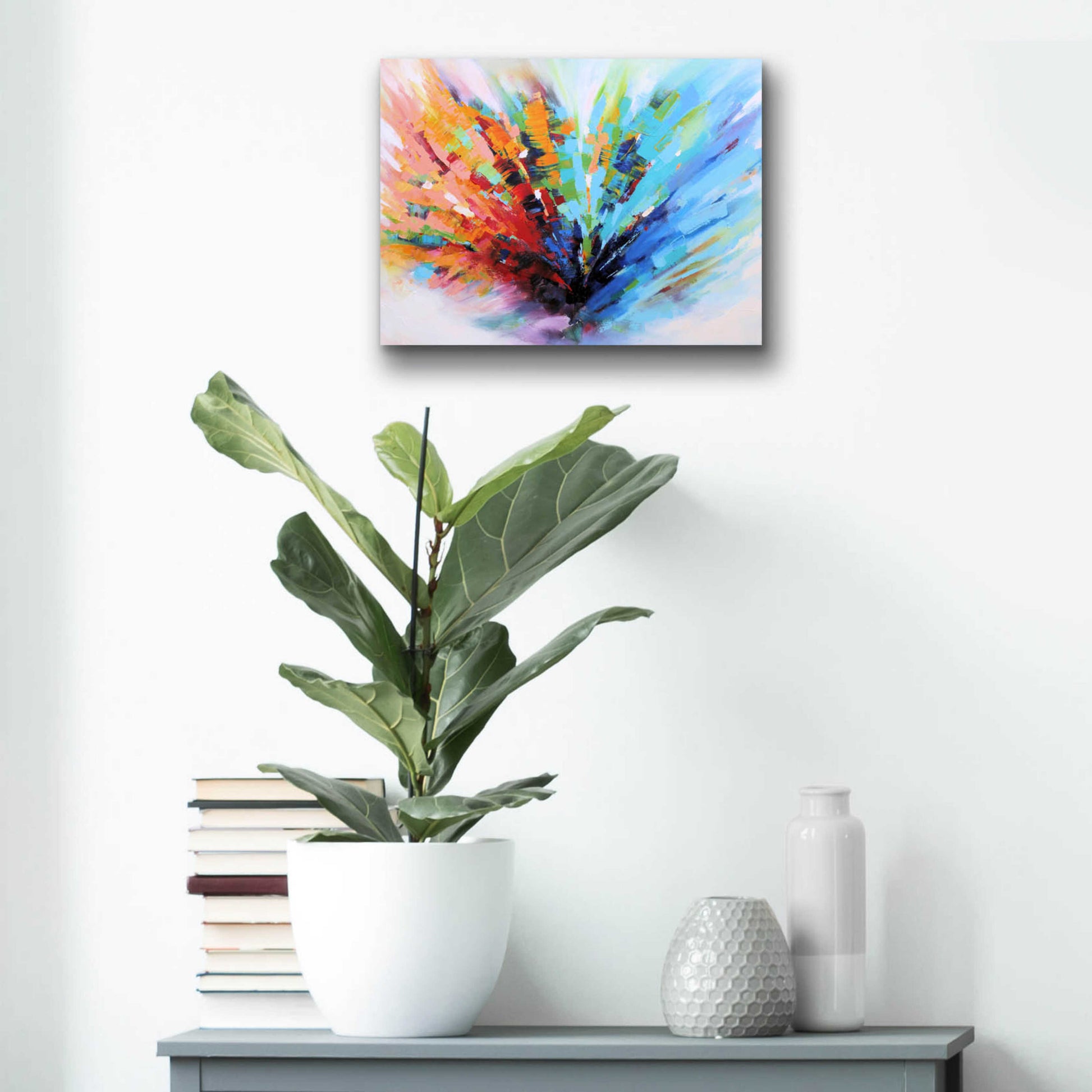 Epic Art 'Positive Vibes' by Christov Art, Acrylic Glass Wall Art,16x12