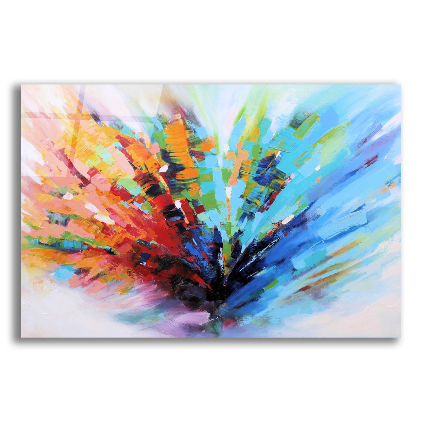 Epic Art 'Positive Vibes' by Christov Art, Acrylic Glass Wall Art,16x12