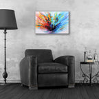 Positive Vibes by Christov Art - 24x16 acrylic wall art in a room