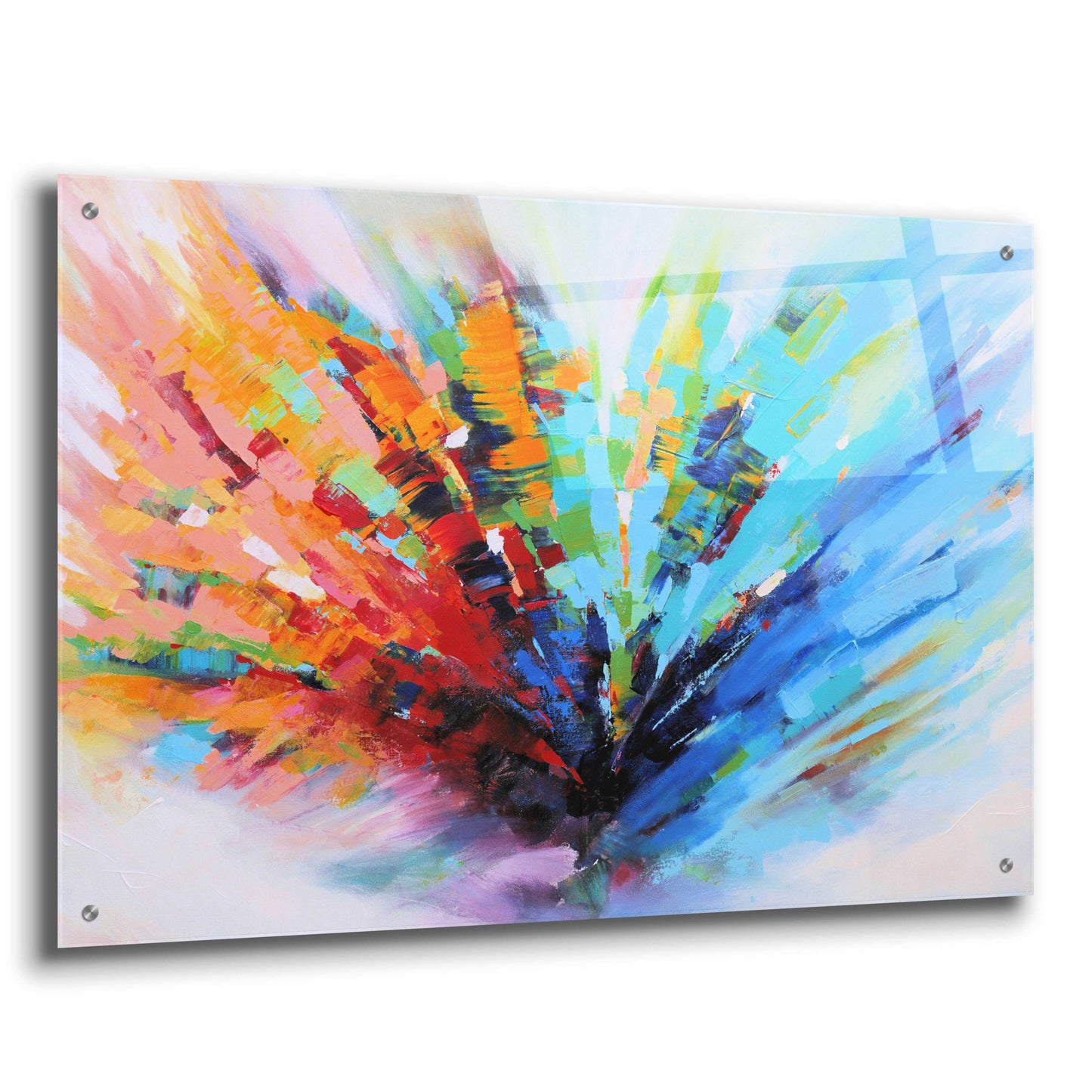 Epic Art 'Positive Vibes' by Christov Art, Acrylic Glass Wall Art,36x24