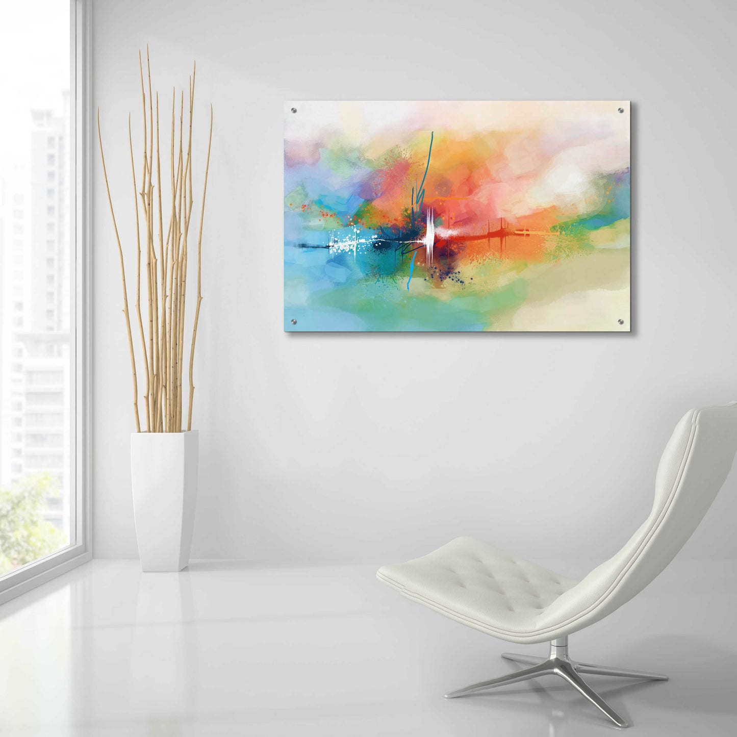 Epic Art 'Summer Vibes 5' by Christov Art, Acrylic Glass Wall Art,36x24