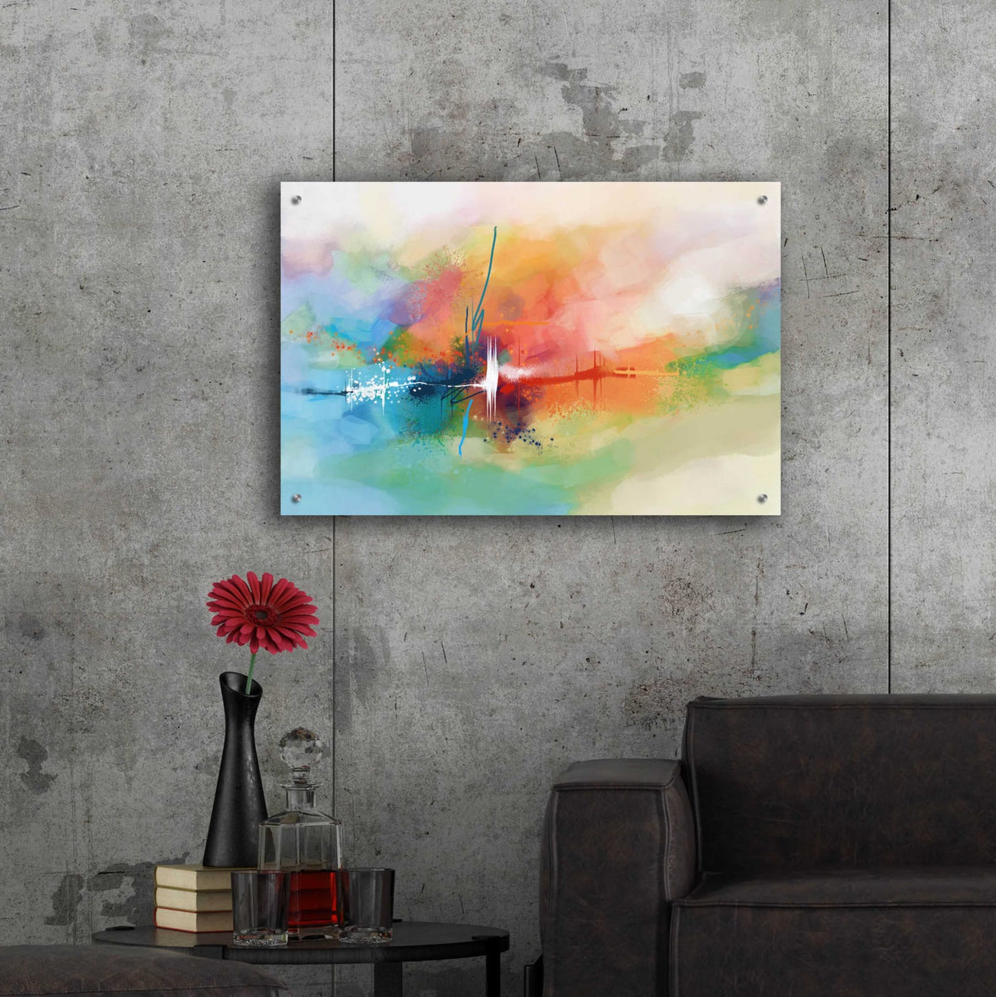 Epic Art 'Summer Vibes 5' by Christov Art, Acrylic Glass Wall Art,36x24