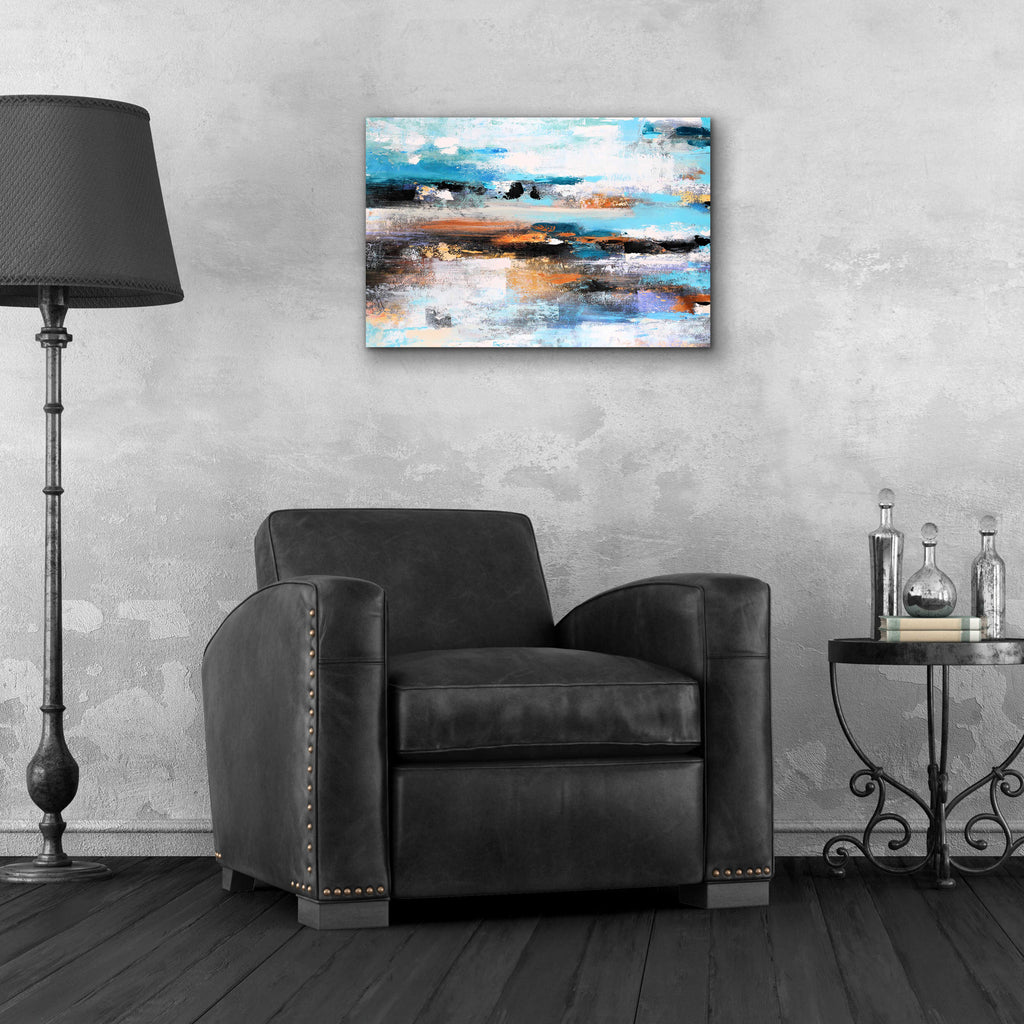 Warm Sunset 2 by Christov Art - 24x16 acrylic wall art in a room