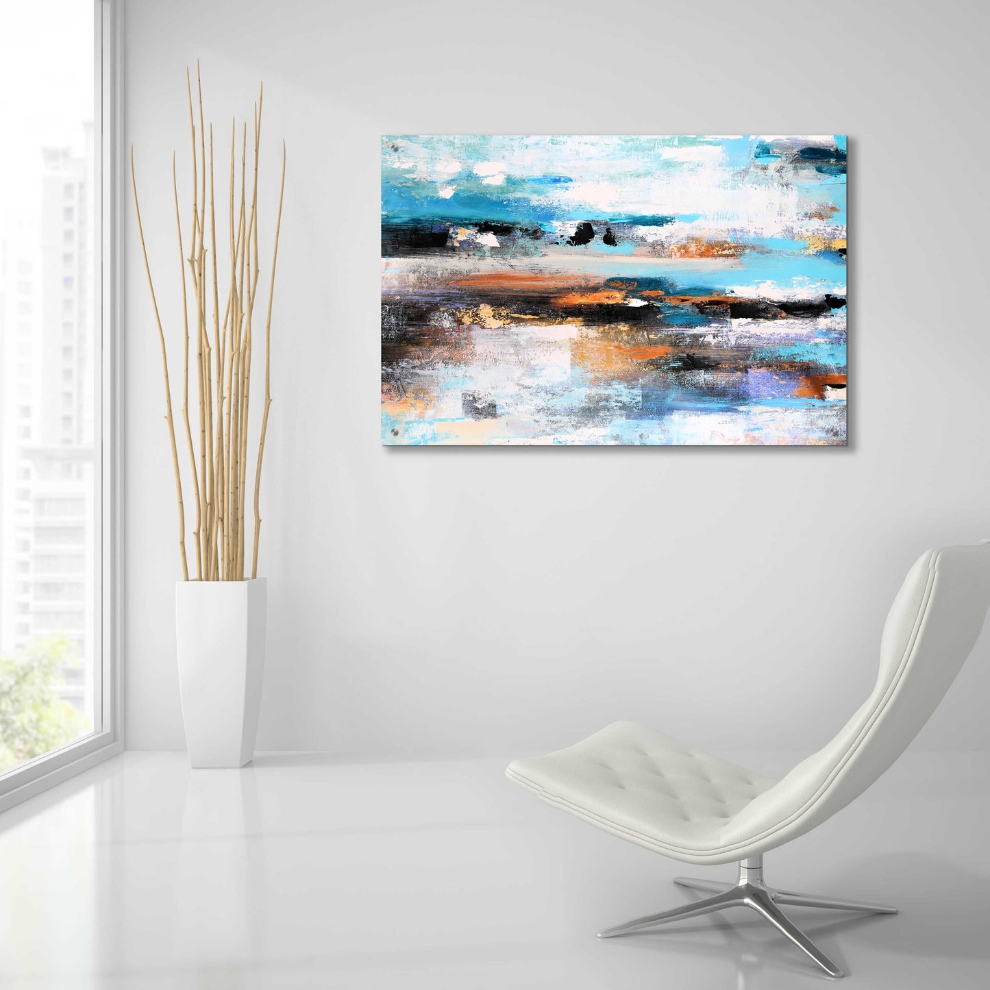 Epic Art 'Warm Sunset 2' by Christov Art, Acrylic Glass Wall Art,36x24