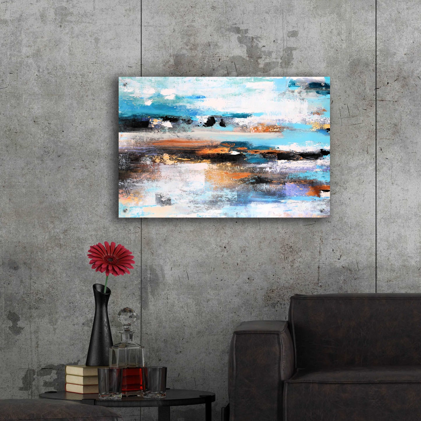 Epic Art 'Warm Sunset 2' by Christov Art, Acrylic Glass Wall Art,36x24