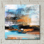 Warm Sunset by Christov Art - 12x12 acrylic wall art in a room