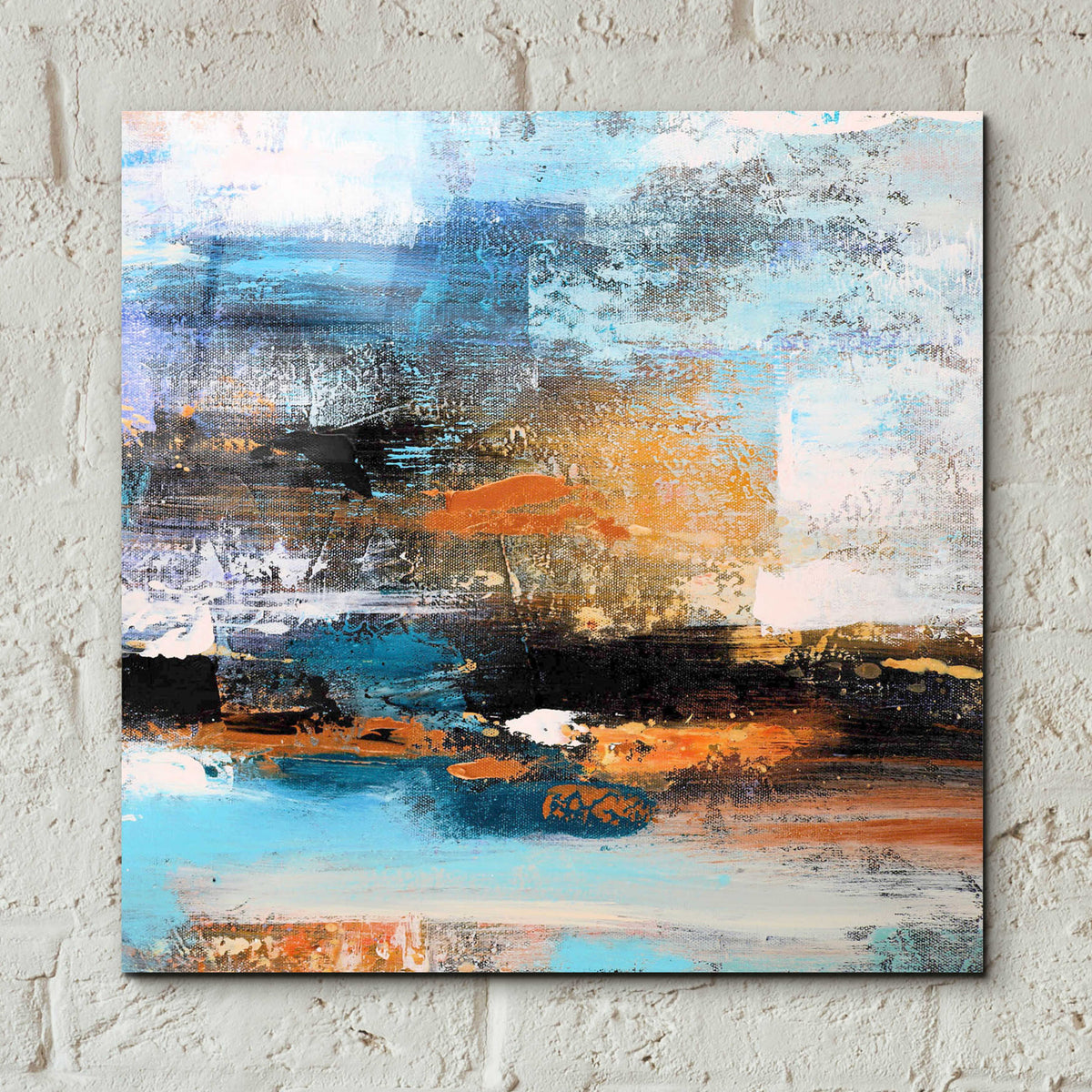 Warm Sunset by Christov Art - 12x12 acrylic wall art in a room