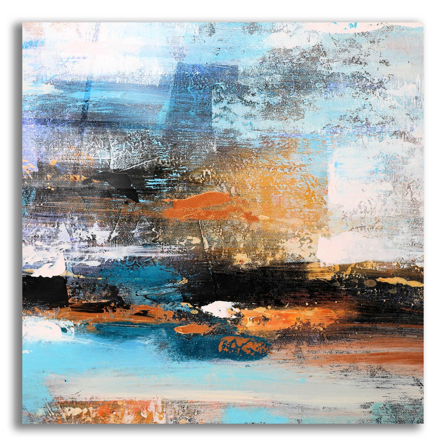 Epic Art 'Warm Sunset' by Christov Art, Acrylic Glass Wall Art,12x12