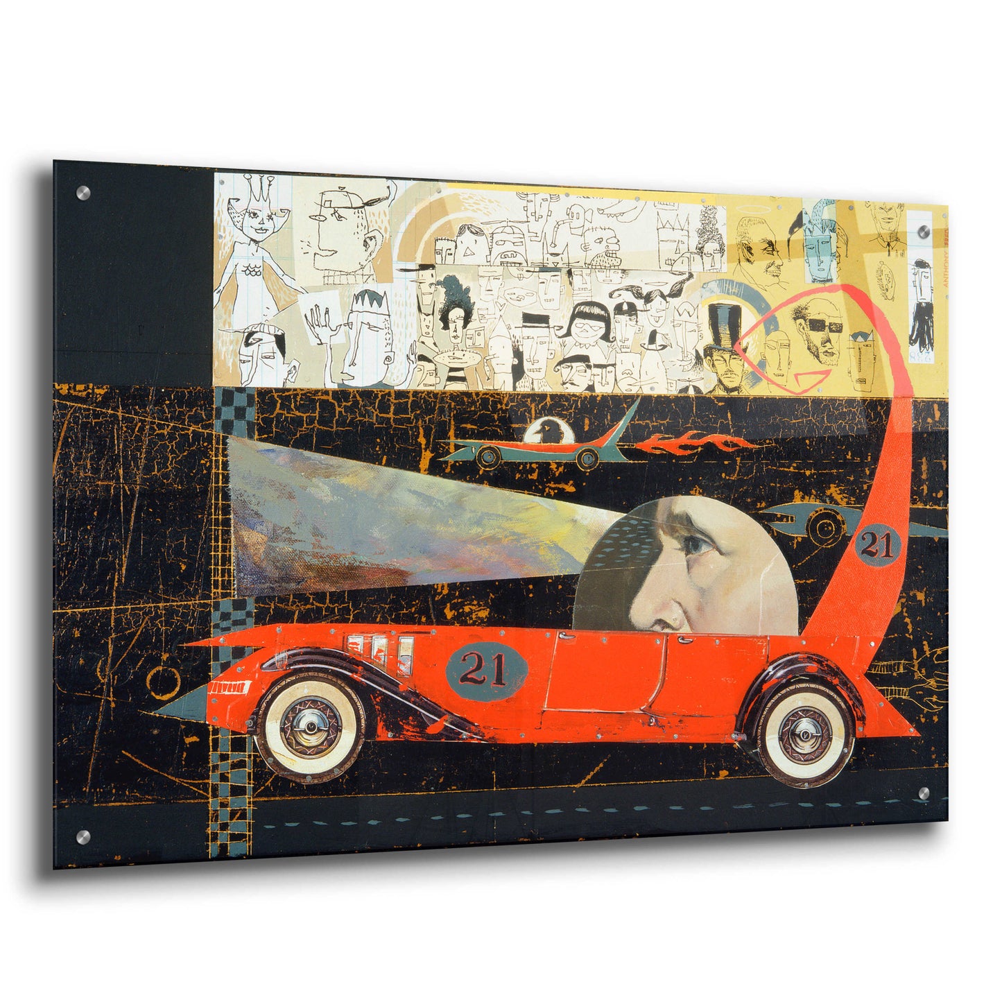 Epic Art 'Car 21' by Anthony Freda, Acrylic Glass Wall Art,36x24