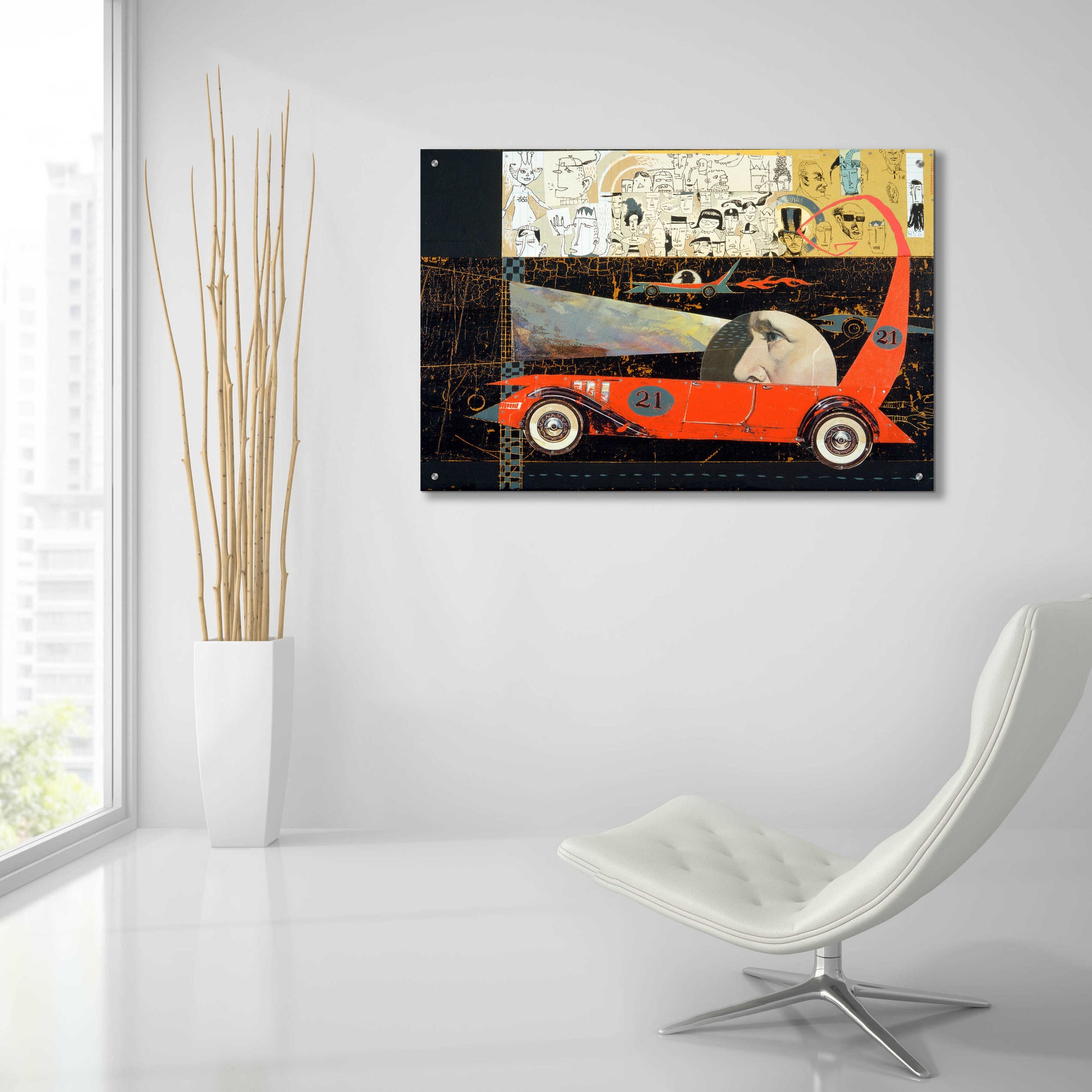 Epic Art 'Car 21' by Anthony Freda, Acrylic Glass Wall Art,36x24