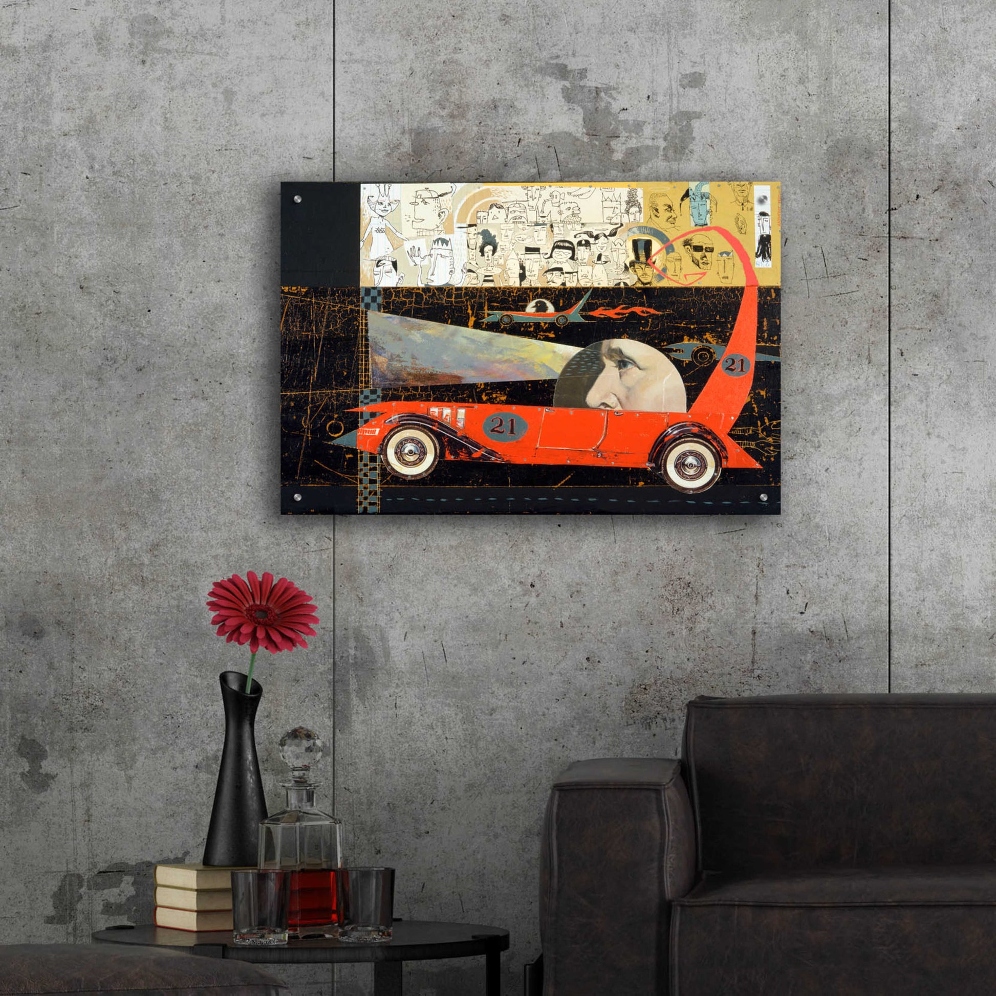 Epic Art 'Car 21' by Anthony Freda, Acrylic Glass Wall Art,36x24