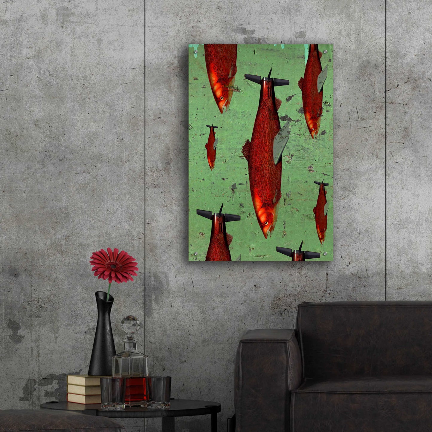 Epic Art 'Fish' by Anthony Freda, Acrylic Glass Wall Art,24x36