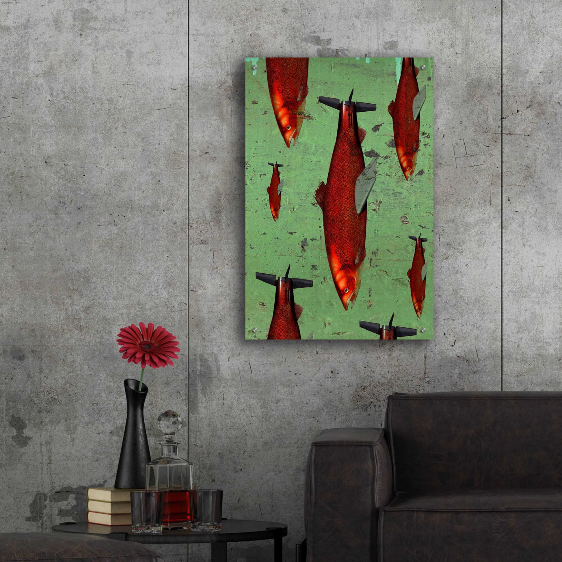 Epic Art 'Fish' by Anthony Freda, Acrylic Glass Wall Art,24x36