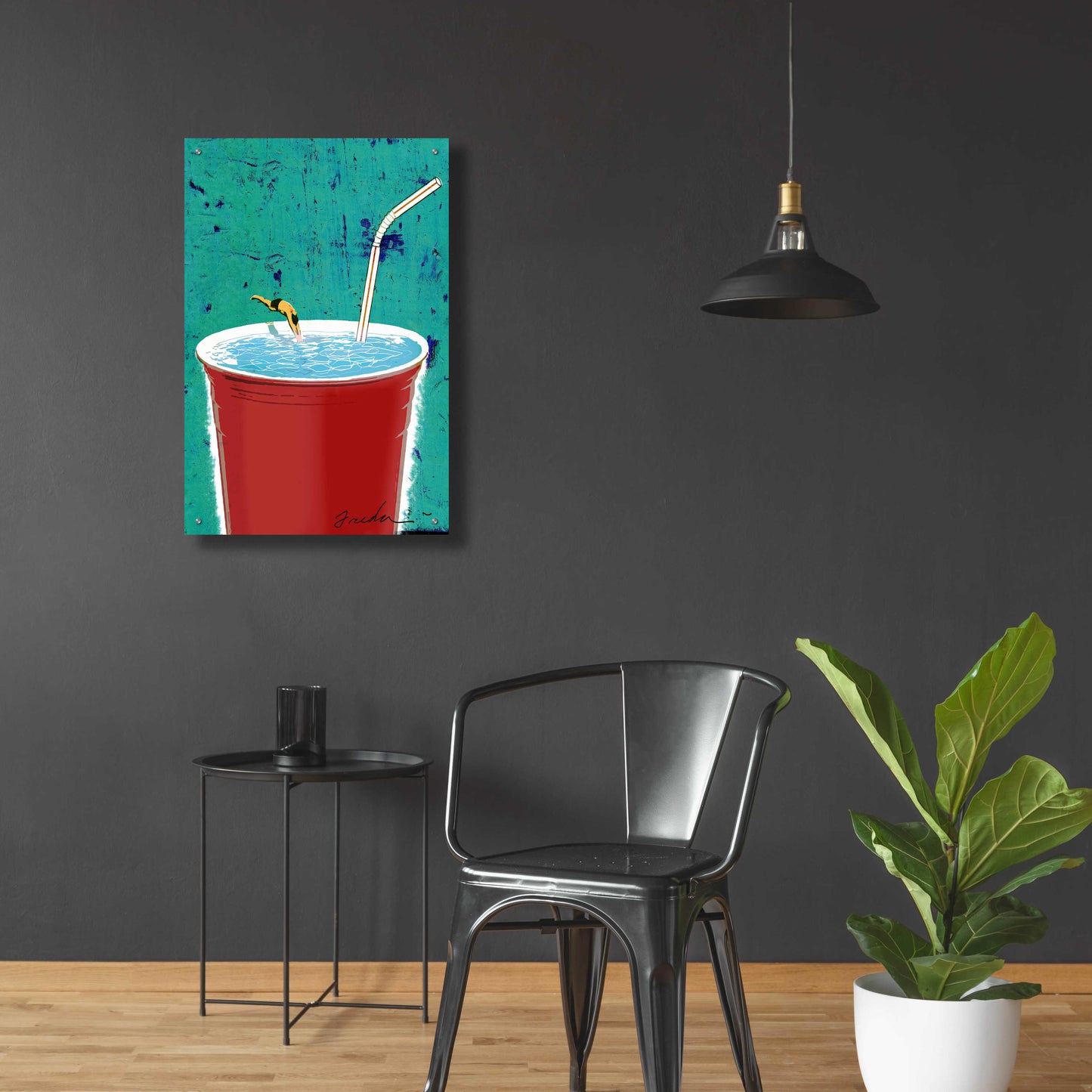 Epic Art 'Big Drink' by Anthony Freda, Acrylic Glass Wall Art,24x36