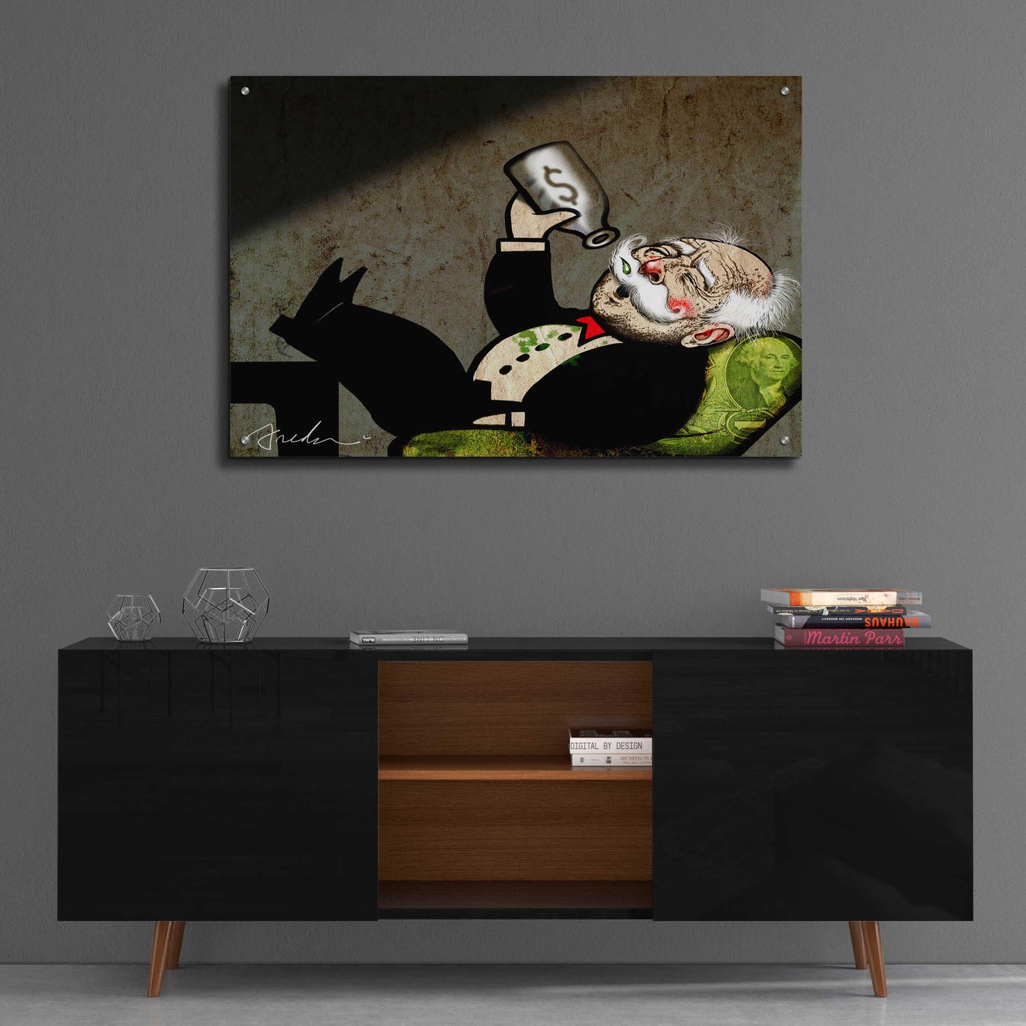 Epic Art 'Junkie' by Anthony Freda, Acrylic Glass Wall Art,36x24