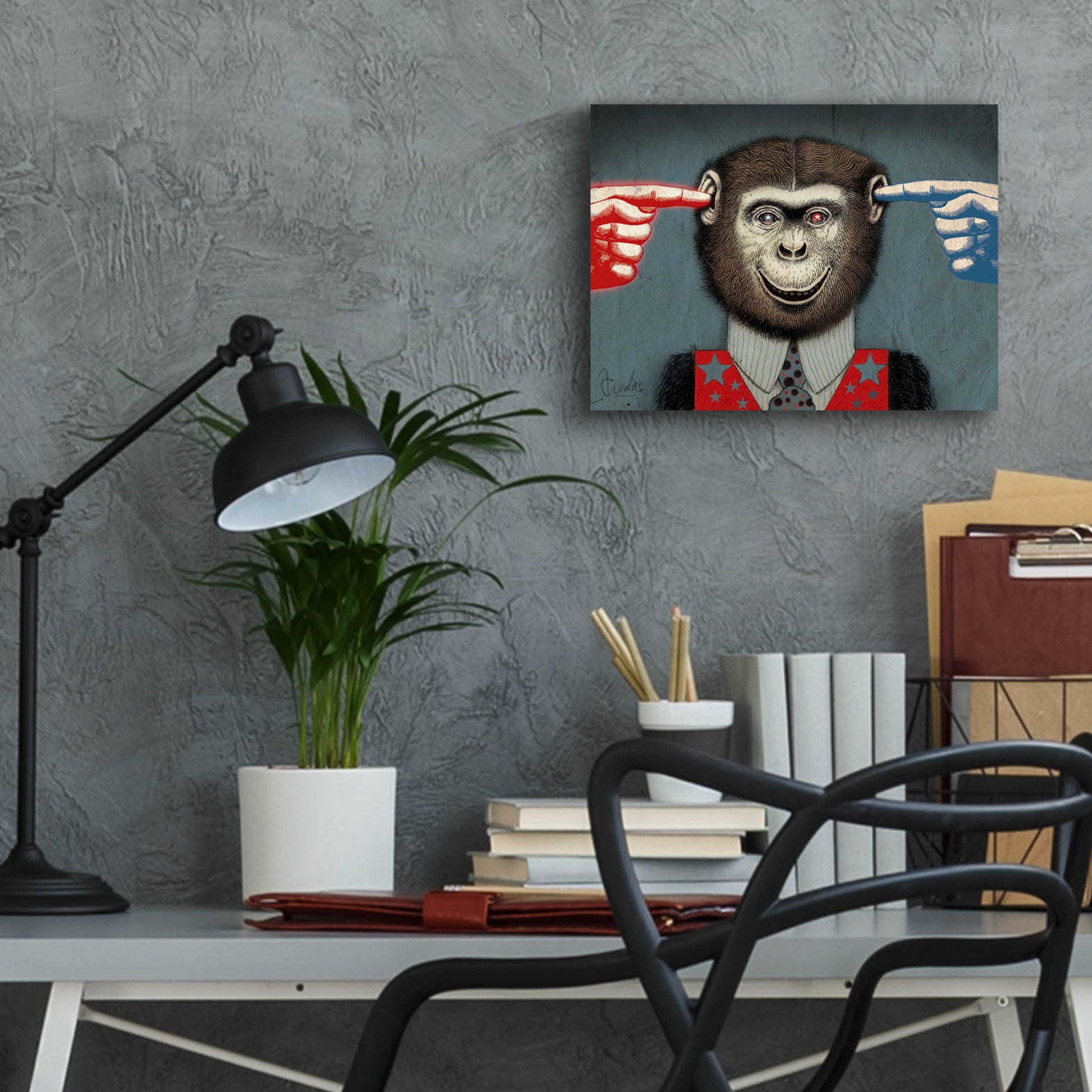 Epic Art 'Monkey' by Anthony Freda, Acrylic Glass Wall Art,16x12