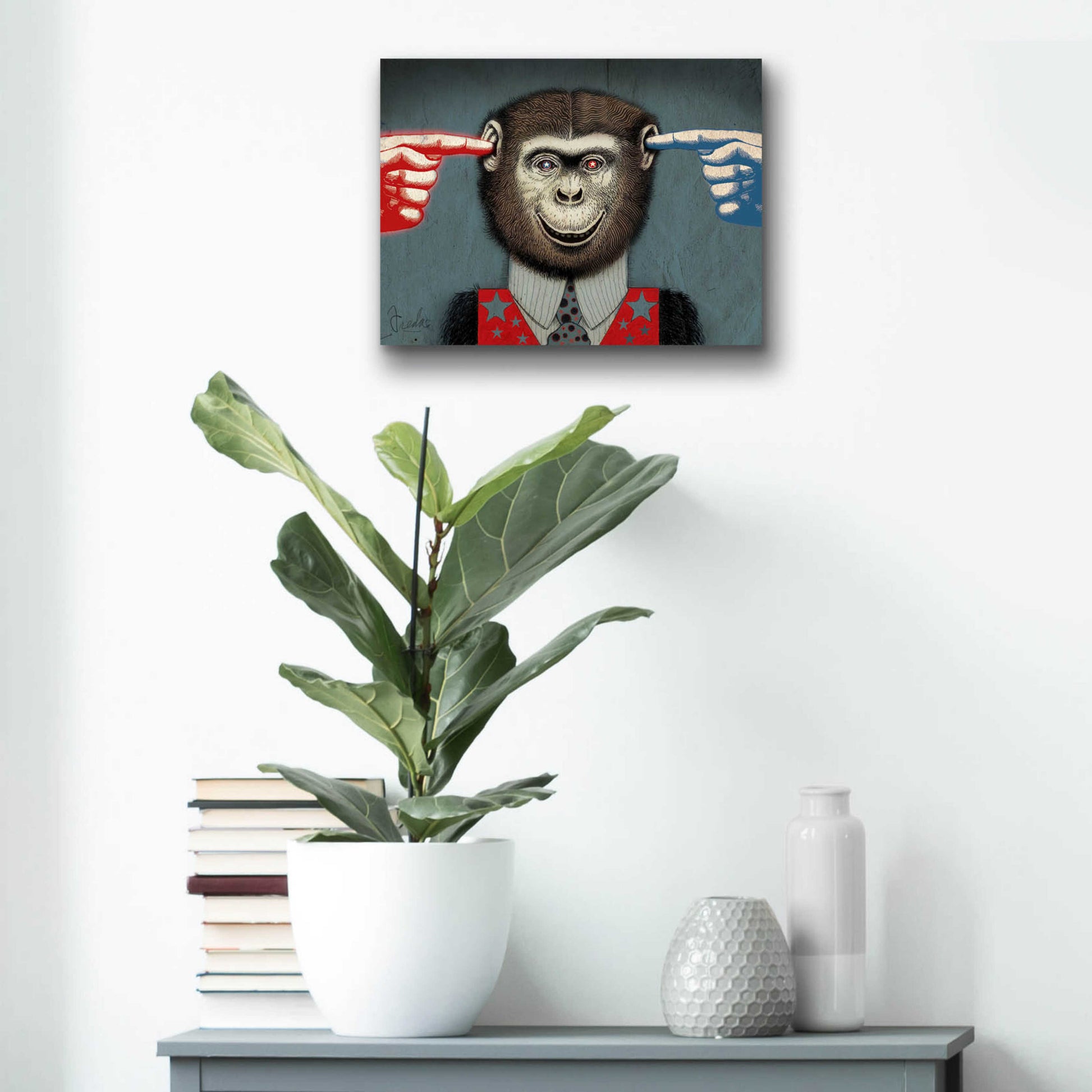 Epic Art 'Monkey' by Anthony Freda, Acrylic Glass Wall Art,16x12