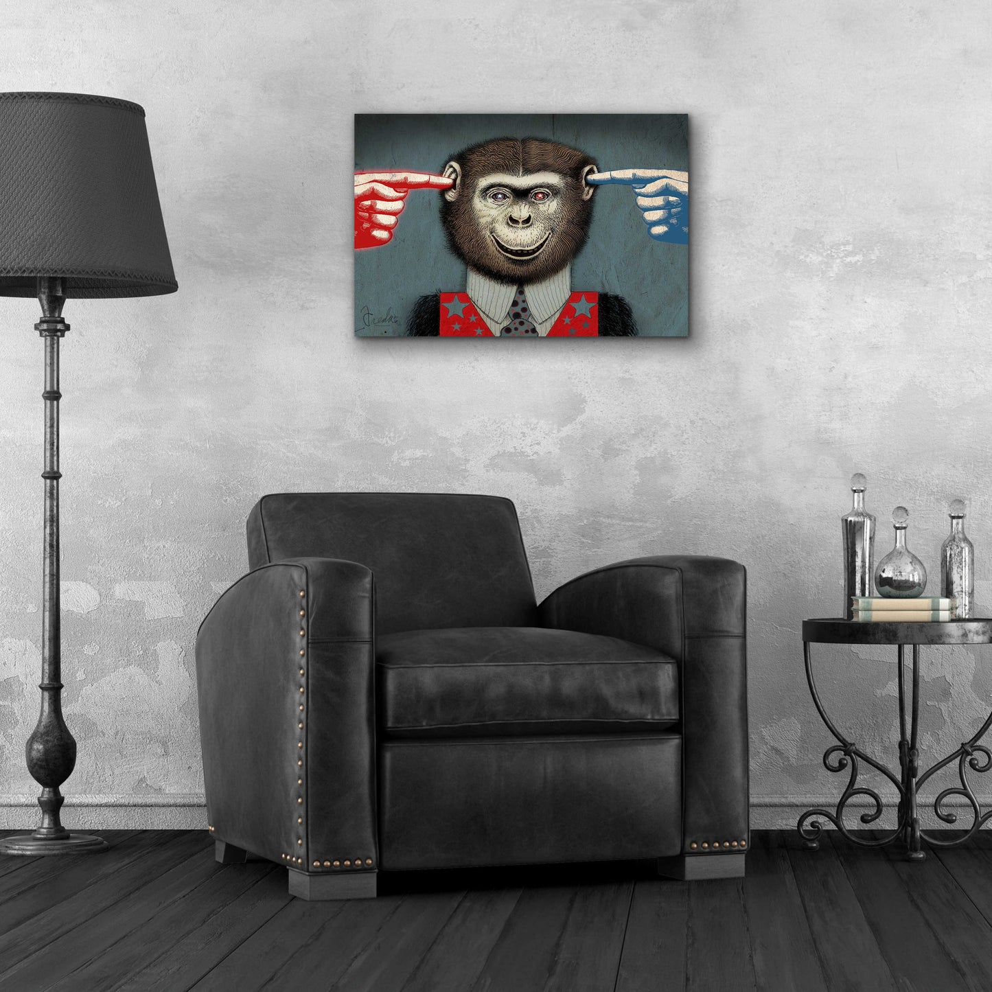 Epic Art 'Monkey' by Anthony Freda, Acrylic Glass Wall Art,24x16